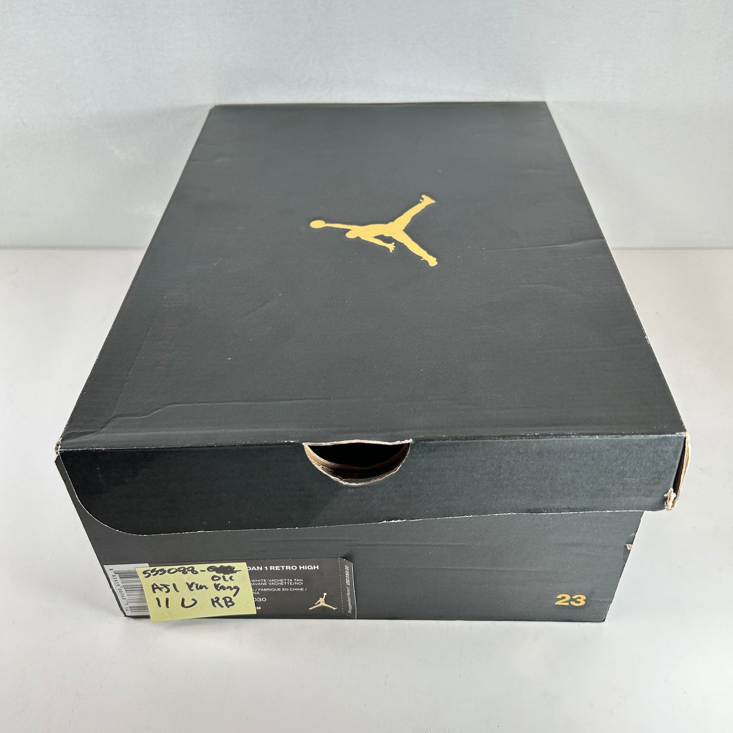 555088 011 Jordan 1 Retro Yin Yang Black [USED] - 11 M (Used) (Replace Box)