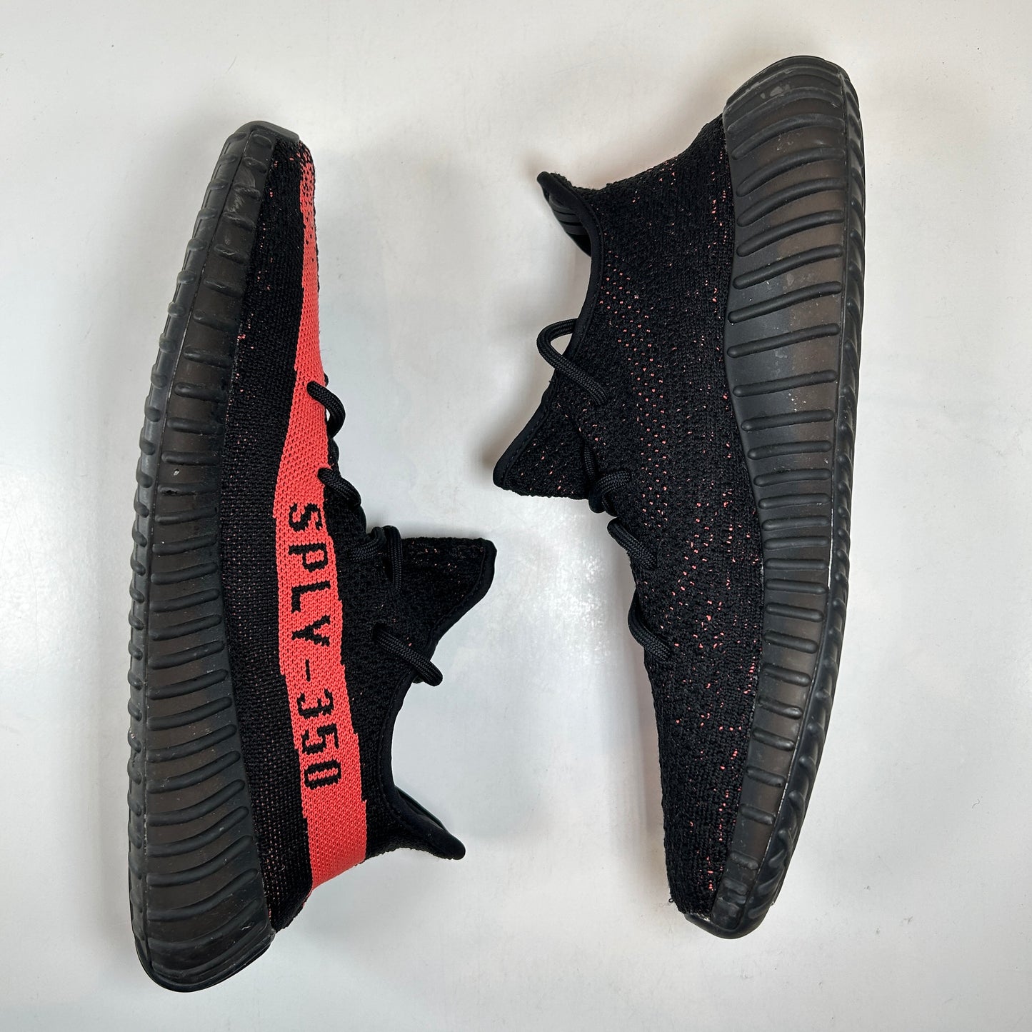 BY9612 Yeezy Boost 350 V2 Core Black Red [USED] - 10 M (Used2)