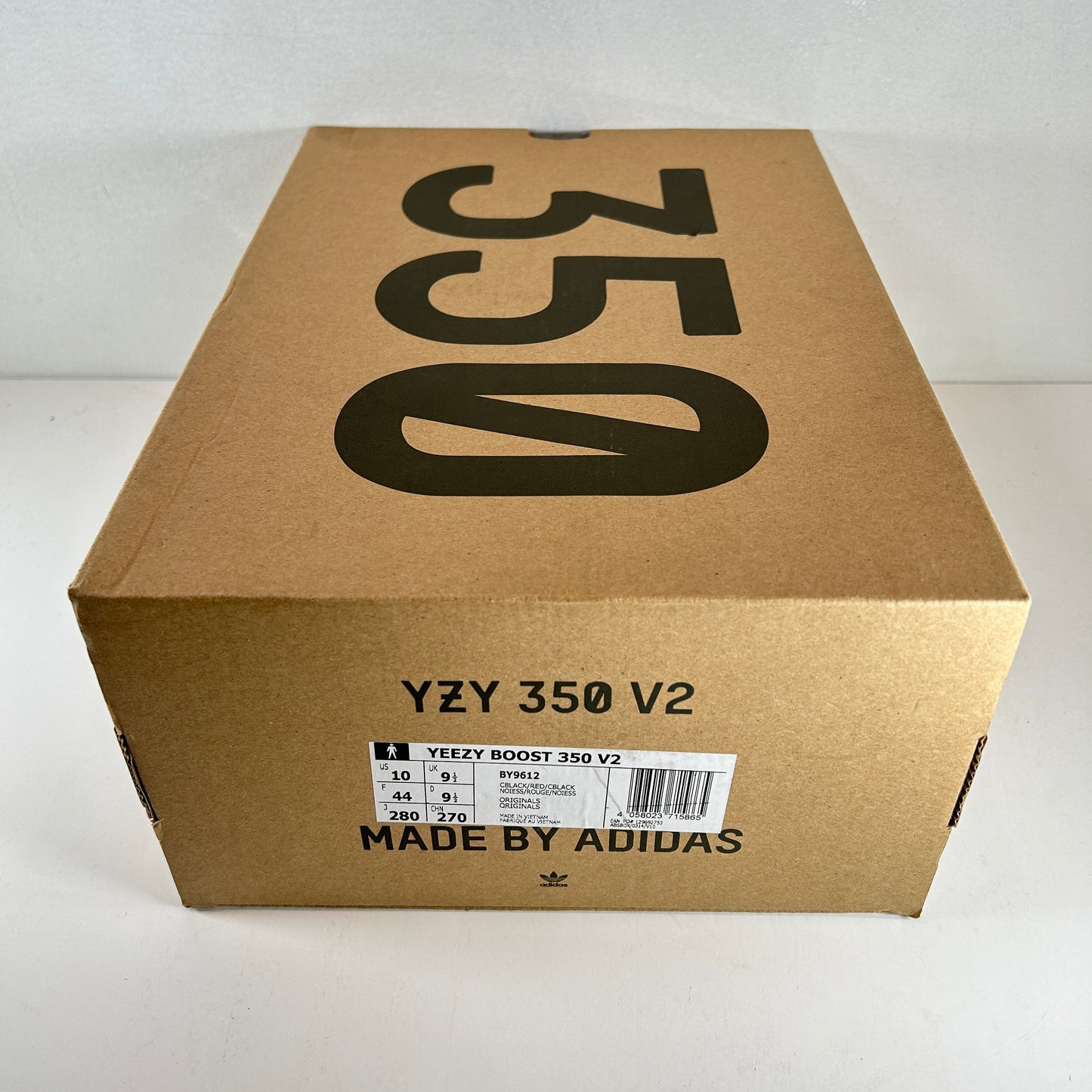 BY9612 Yeezy Boost 350 V2 Core Black Red [USED] - 10 M (Used2)
