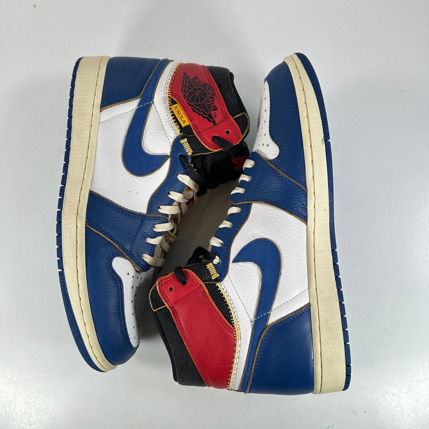 BV1300 146 Jordan 1 Union Storm Blue Toe [USED] - 10 M (Used) (No Box)