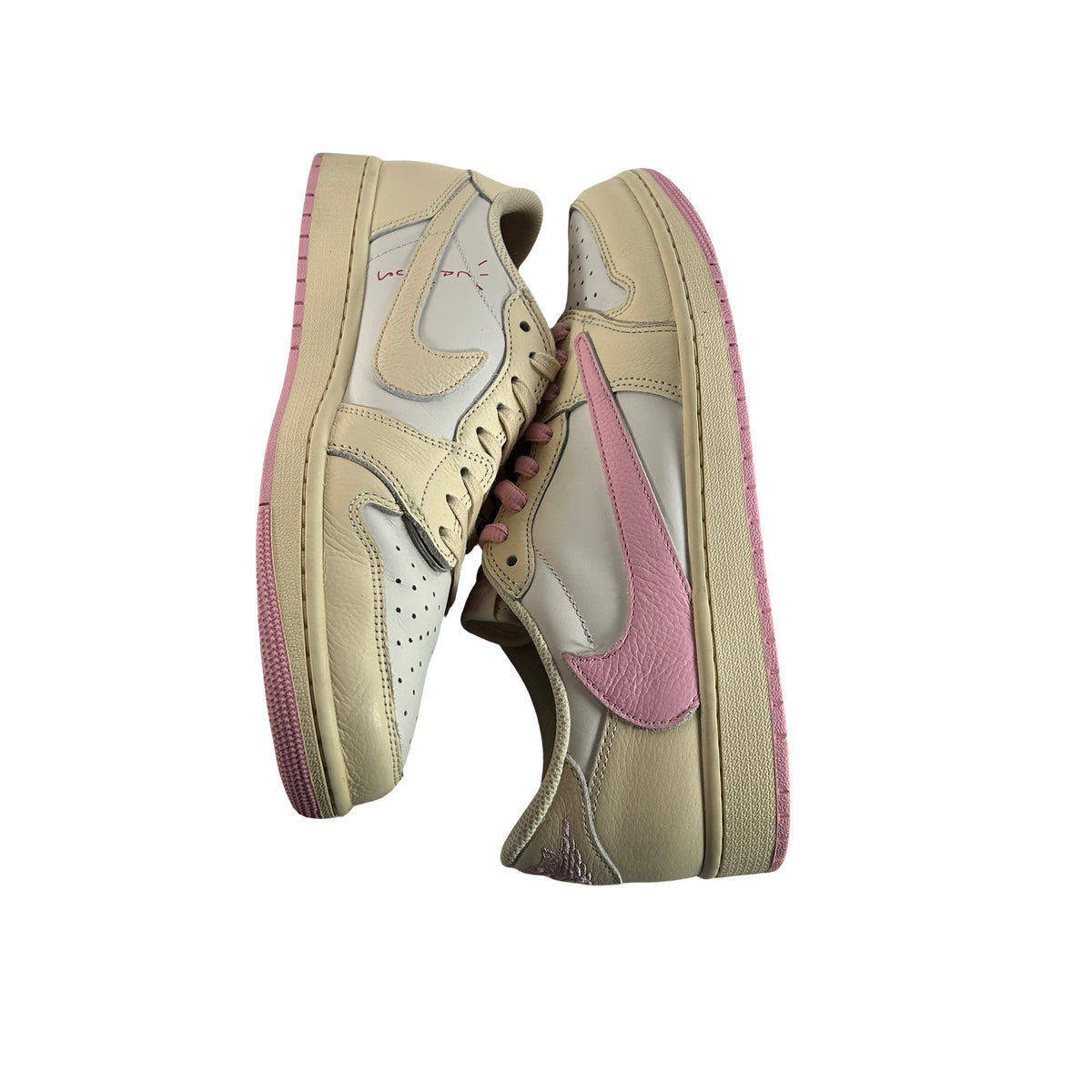IQ7604 100 Jordan 1 Retro Low OG SP Travis Scott Shy Pink [USED] - 11.5 M (Used)