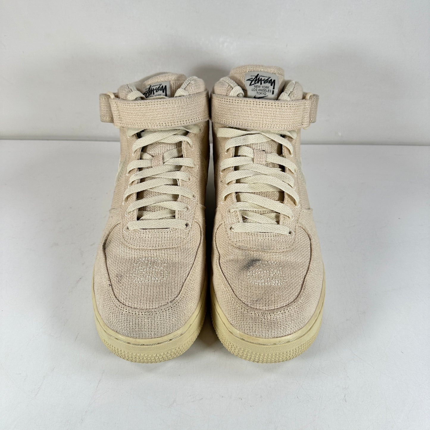 DJ7841 200 Nike Air Force 1 Mid Stussy Fossil [USED] - 10.5 M (Used)