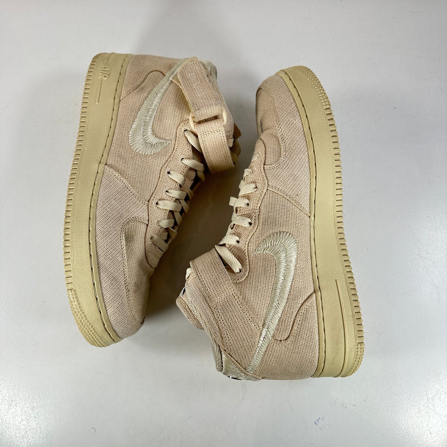 DJ7841 200 Nike Air Force 1 Mid Stussy Fossil [USED] - 10.5 M (Used)