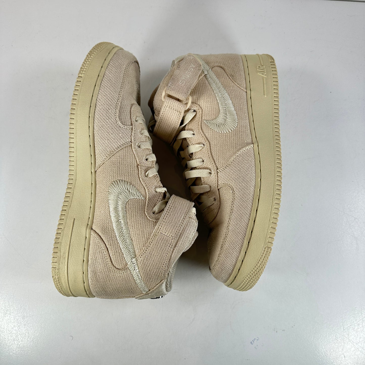 DJ7841 200 Nike Air Force 1 Mid Stussy Fossil [USED] - 10.5 M (Used)