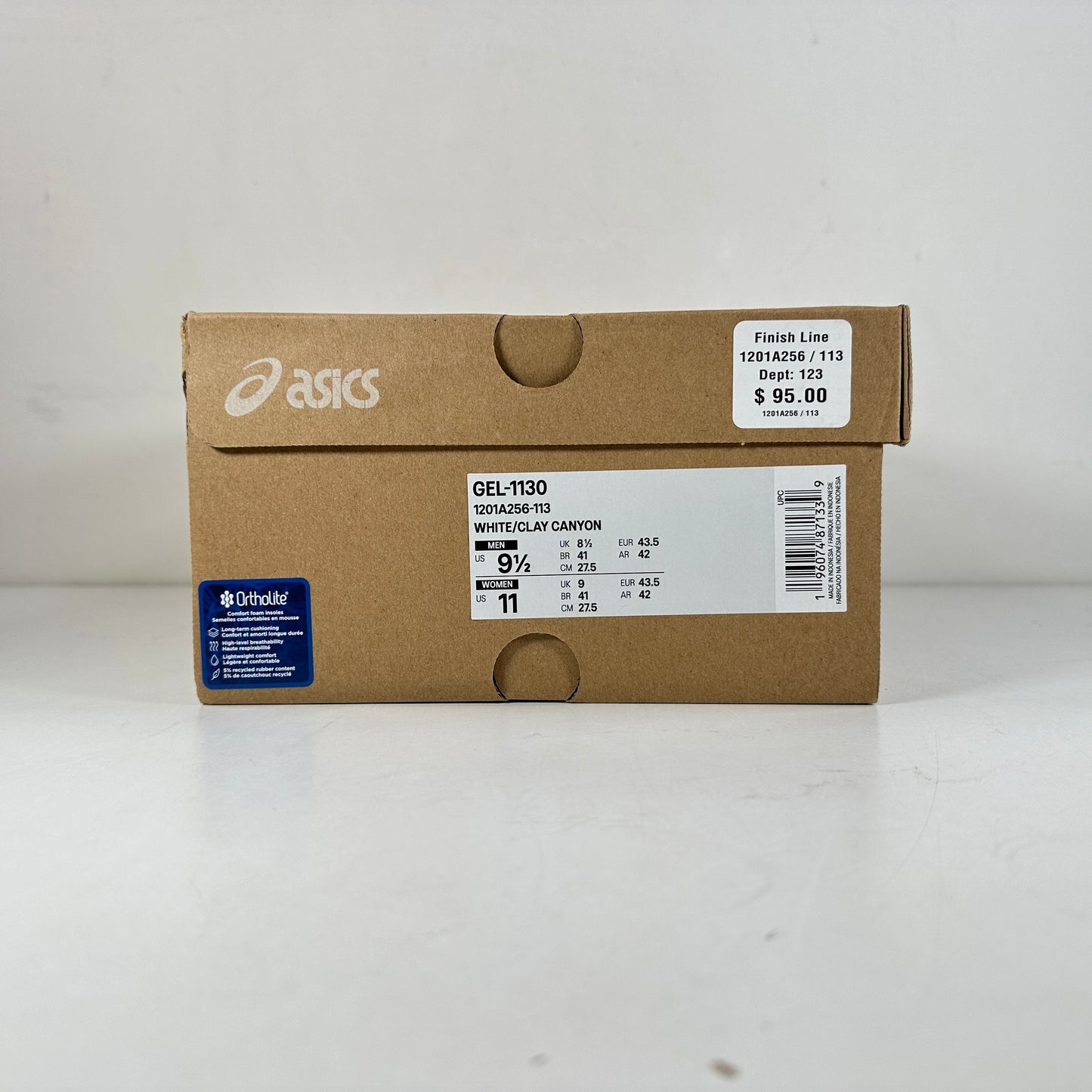 1201A256 113 ASICS Gel-1130 Cañón Arcilla Blanca