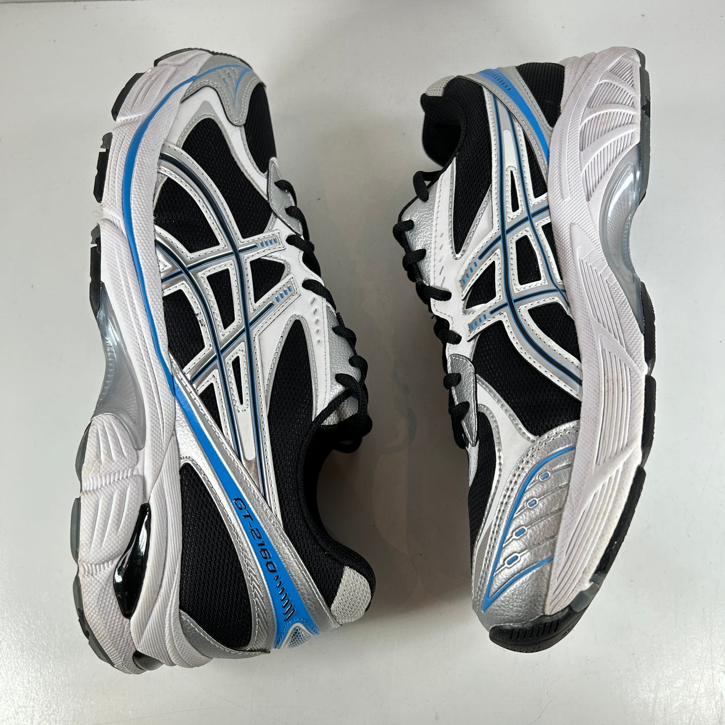 1203A320 004 ASICS GT-2160 Black Pure Silver Bright Blue [USED] - 11 M (Used)