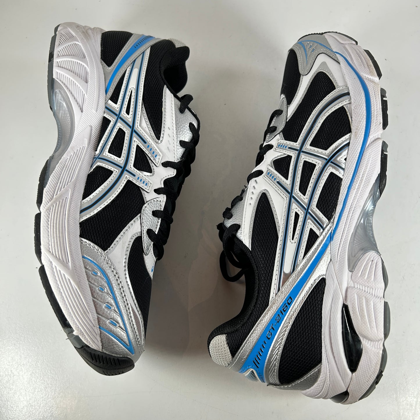 1203A320 004 ASICS GT-2160 Black Pure Silver Bright Blue [USED] - 11 M (Used)