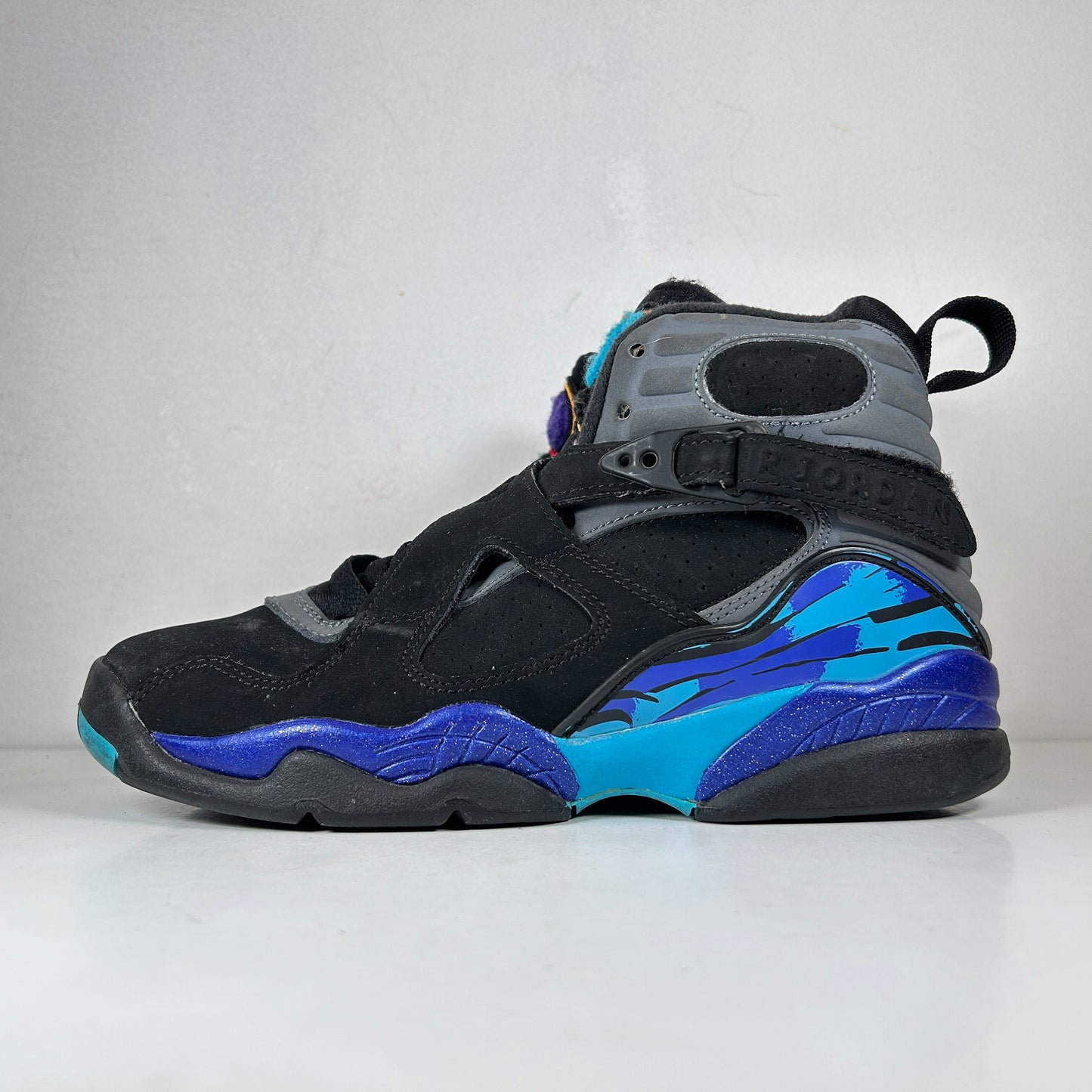 305368 025 Jordan 8 Retro Aqua (2015) (GS) [USED] - 5 Y (Used) (No Box)
