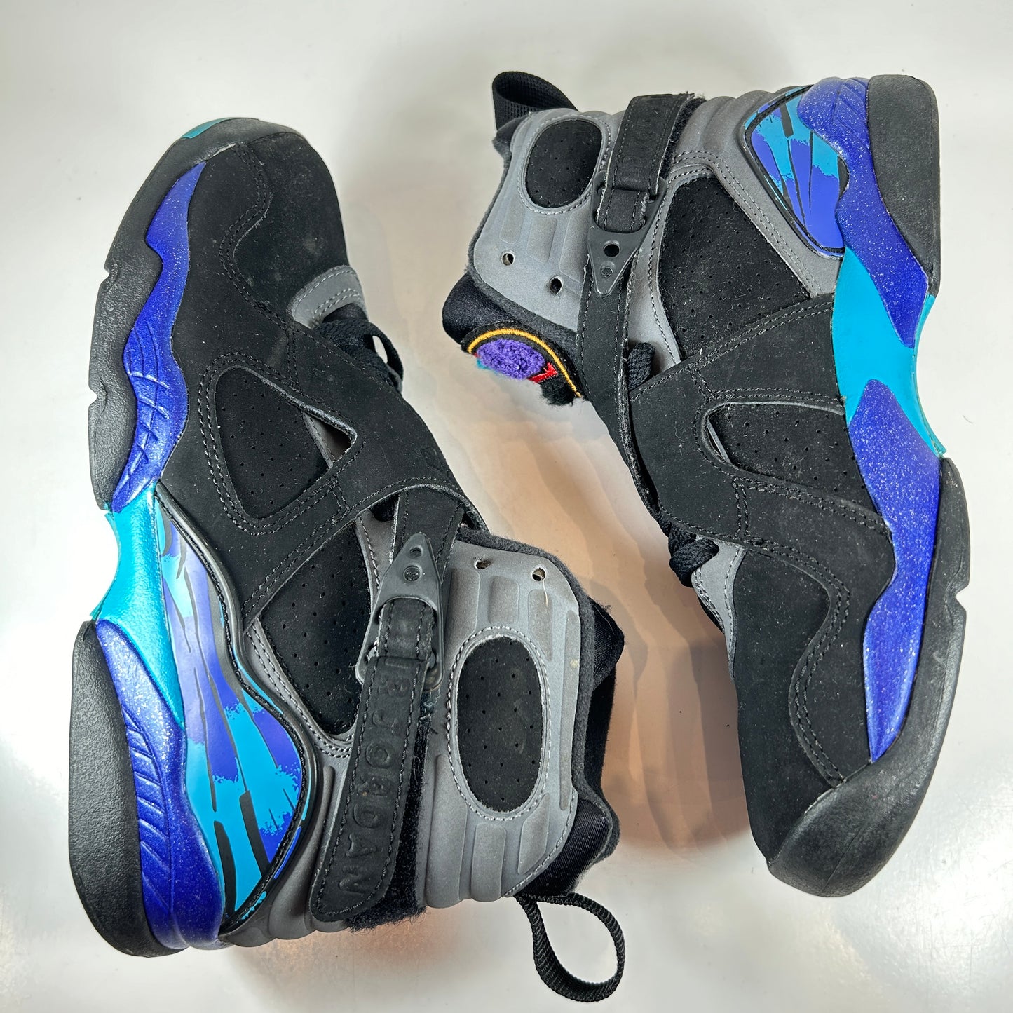 305368 025 Jordan 8 Retro Aqua (2015) (GS) [USED] - 5 Y (Used) (No Box)