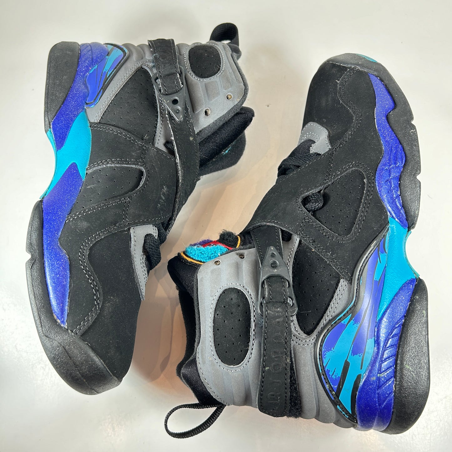 305368 025 Jordan 8 Retro Aqua (2015) (GS) [USED] - 5 Y (Used) (No Box)