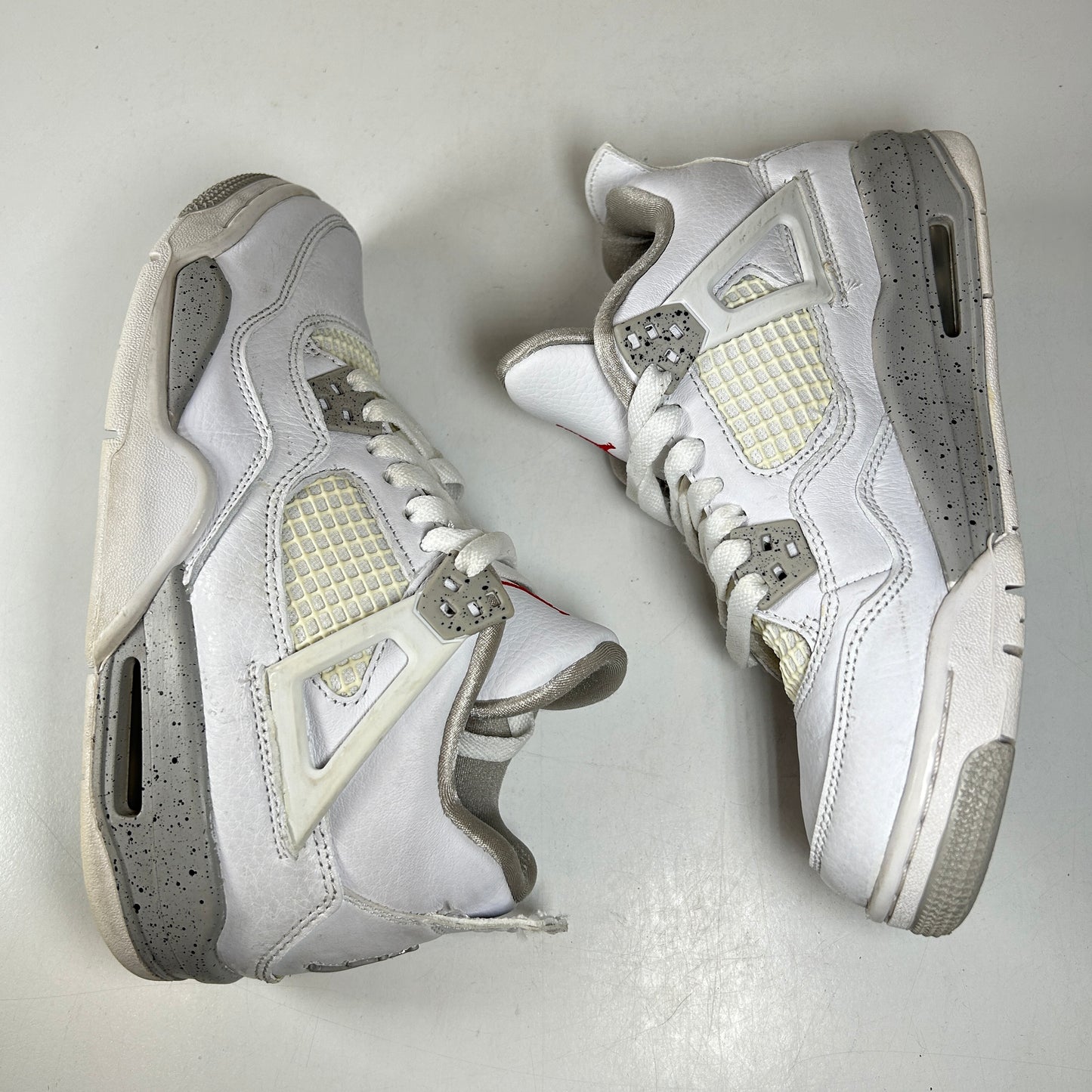 DJ4699 100 Jordan 4 Retro White Oreo (2021) (GS) [USED] - 5.5 Y (Used) (Replace Box)