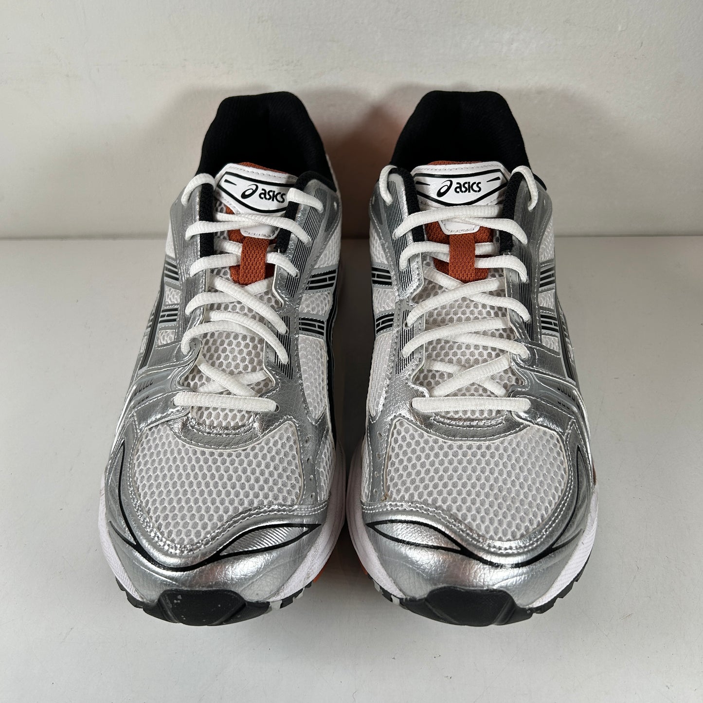 1201A019 109 ASICS Gel-Kayano 14 White Piquant Orange [USED] - 11.5 (Used) (No Box)