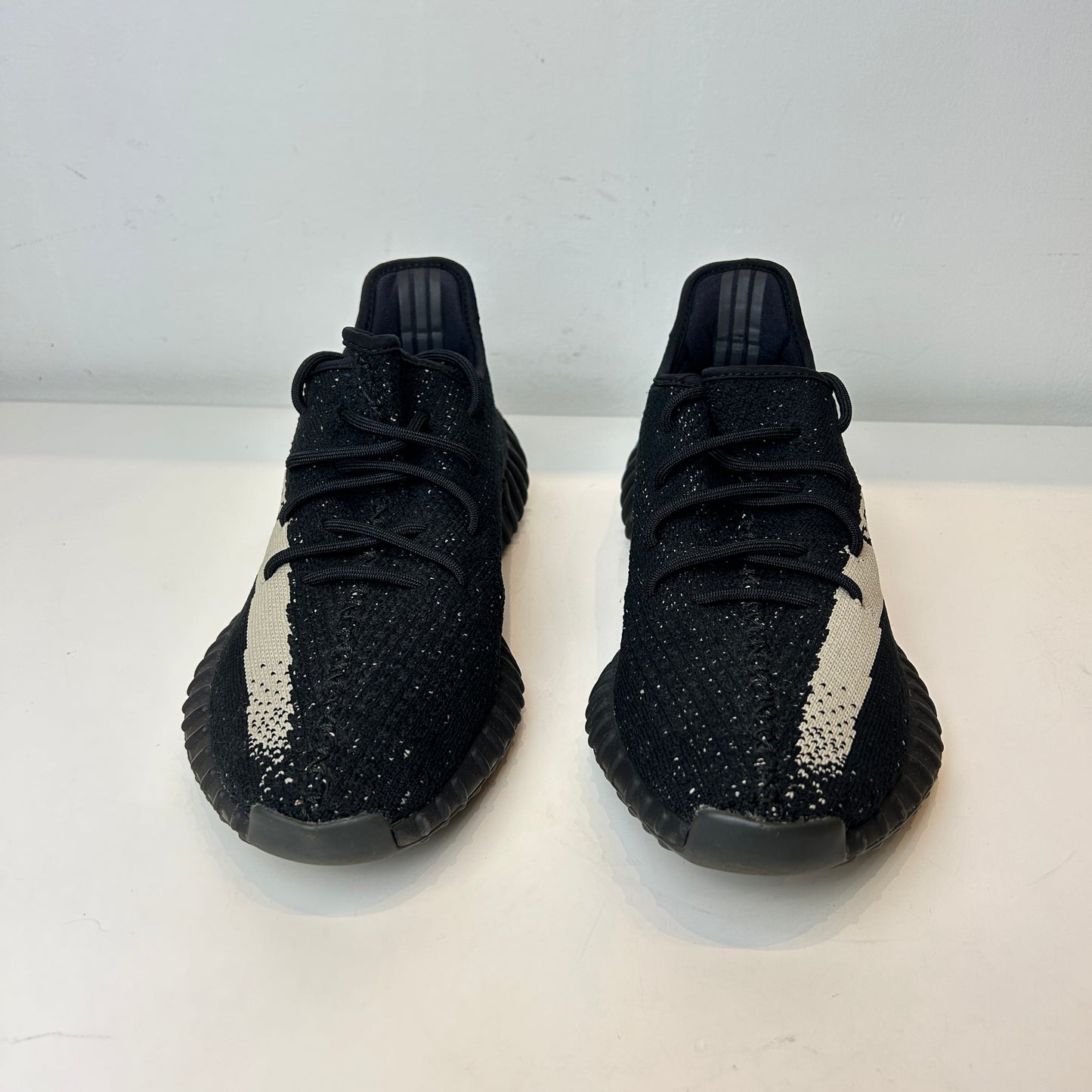 BY1604 Adidas Yeezy Boost 350 V2 Core Black White [USED] - 11 M (Used)