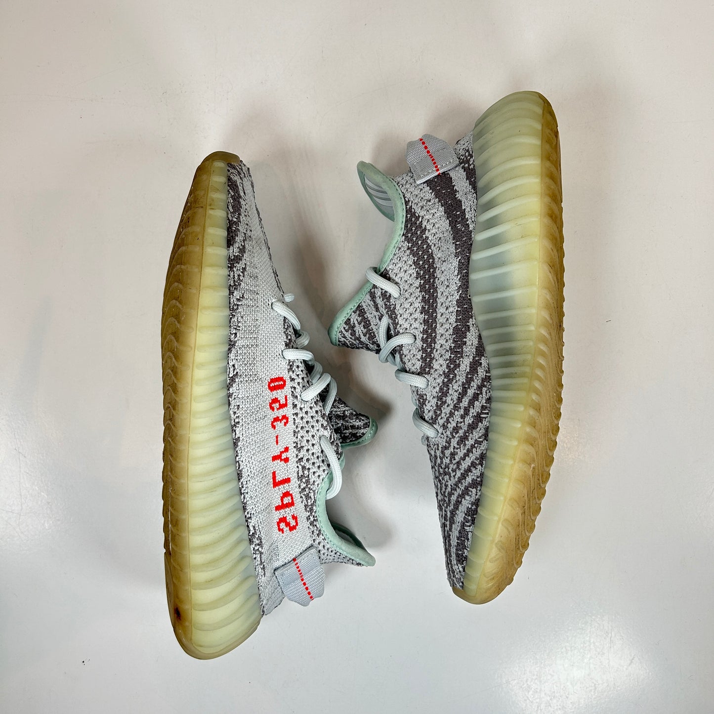 B37571 adidas Yeezy Boost 350 V2 Blue Tint (2017/2023) [USED] - 5 M (Used)