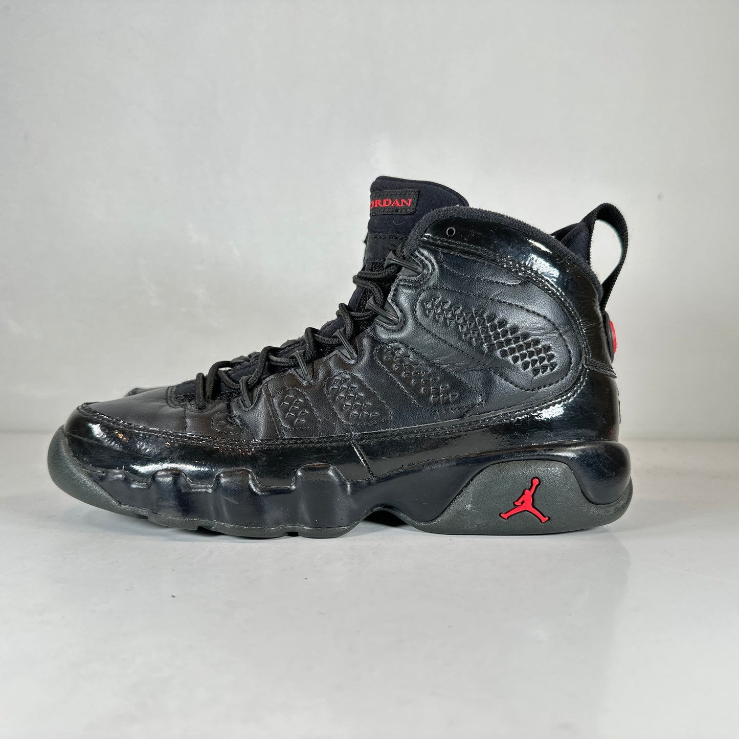 302359 014 Jordan 9 Retro Bred Patent (GS) [USED] - 4 Y (Used) (No Box)