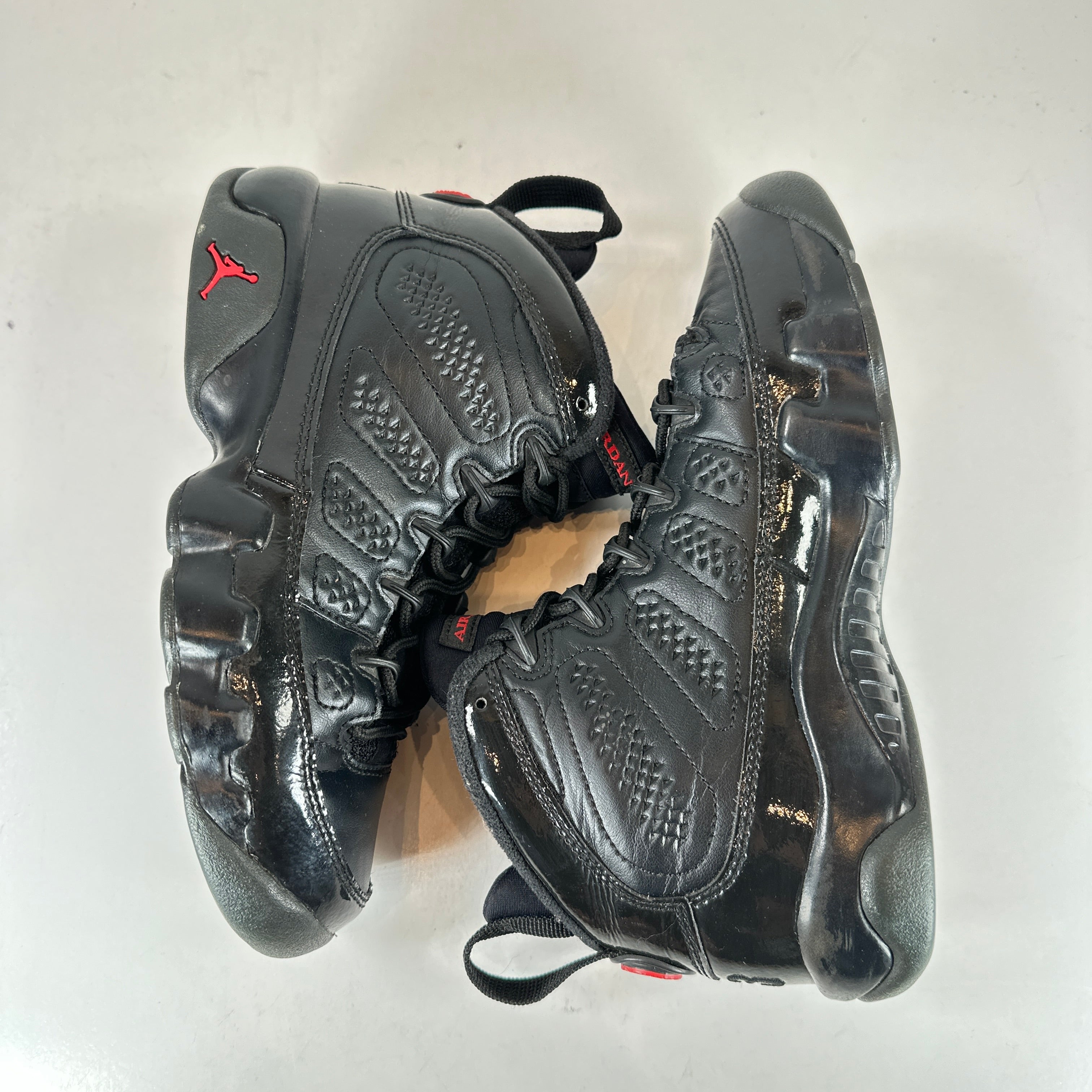 Nike hot Air Jordan 9 Retro Bred Patent GS Size 4Y 302359-014