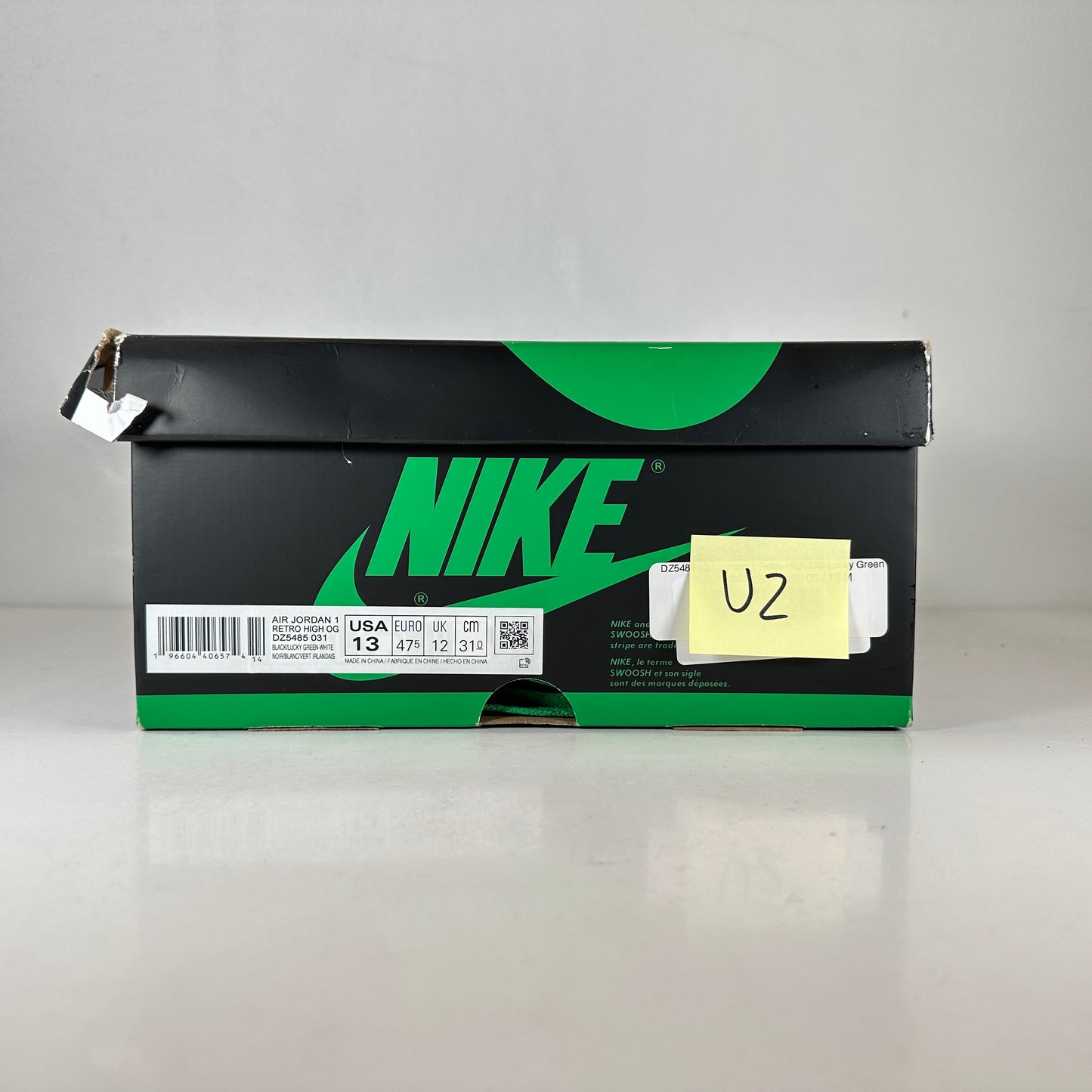 DZ5485 031 Jordan 1 Retro High OG Lucky Green [USED] - 13 M (Used2)