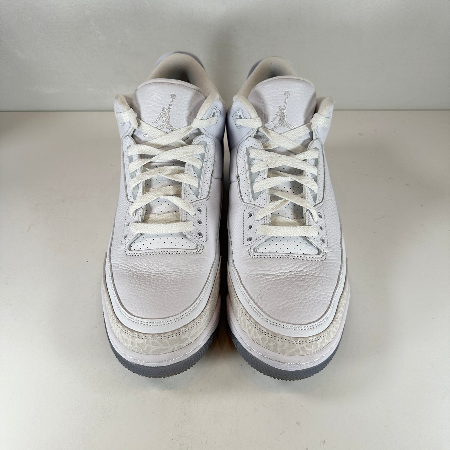 136064 111 Jordan 3 Retro Pure White (2018) [USED] - 12 M (Used)