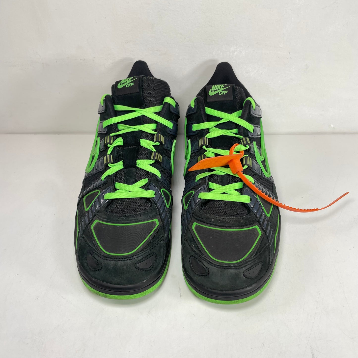 CU6015 001 Nike Air Rubber Dunk Off-White Green Strike [USED] - 12 M (Used)