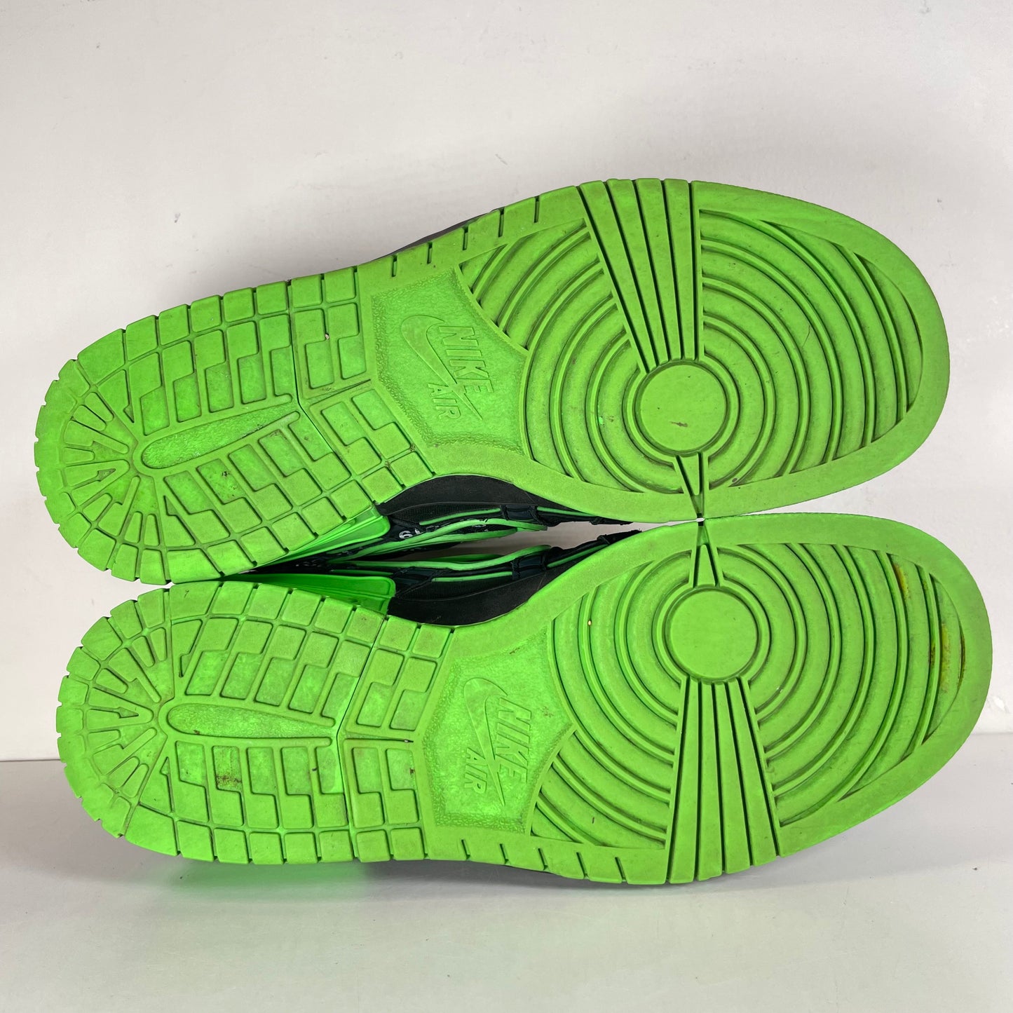 CU6015 001 Nike Air Rubber Dunk Off-White Green Strike [USED] - 12 M (Used)
