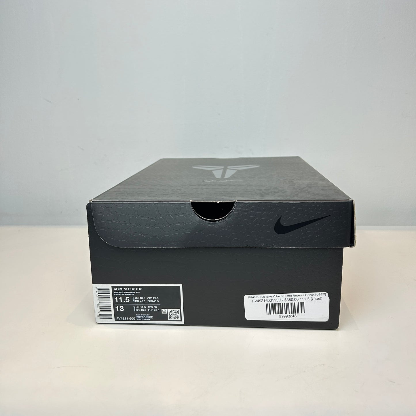 FV4921 600 Nike Kobe 6 Protro Reverse Grinch [USED] - 11.5 M (Used)