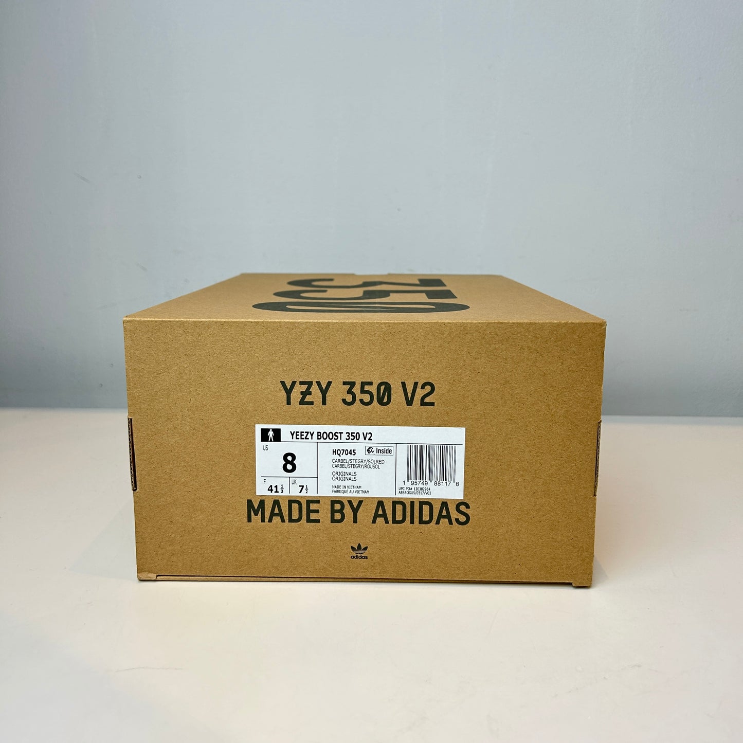 HQ7045 Adidas Yeezy Boost 350 V2 Carbon Beluga [USED] - 8 M (Used)