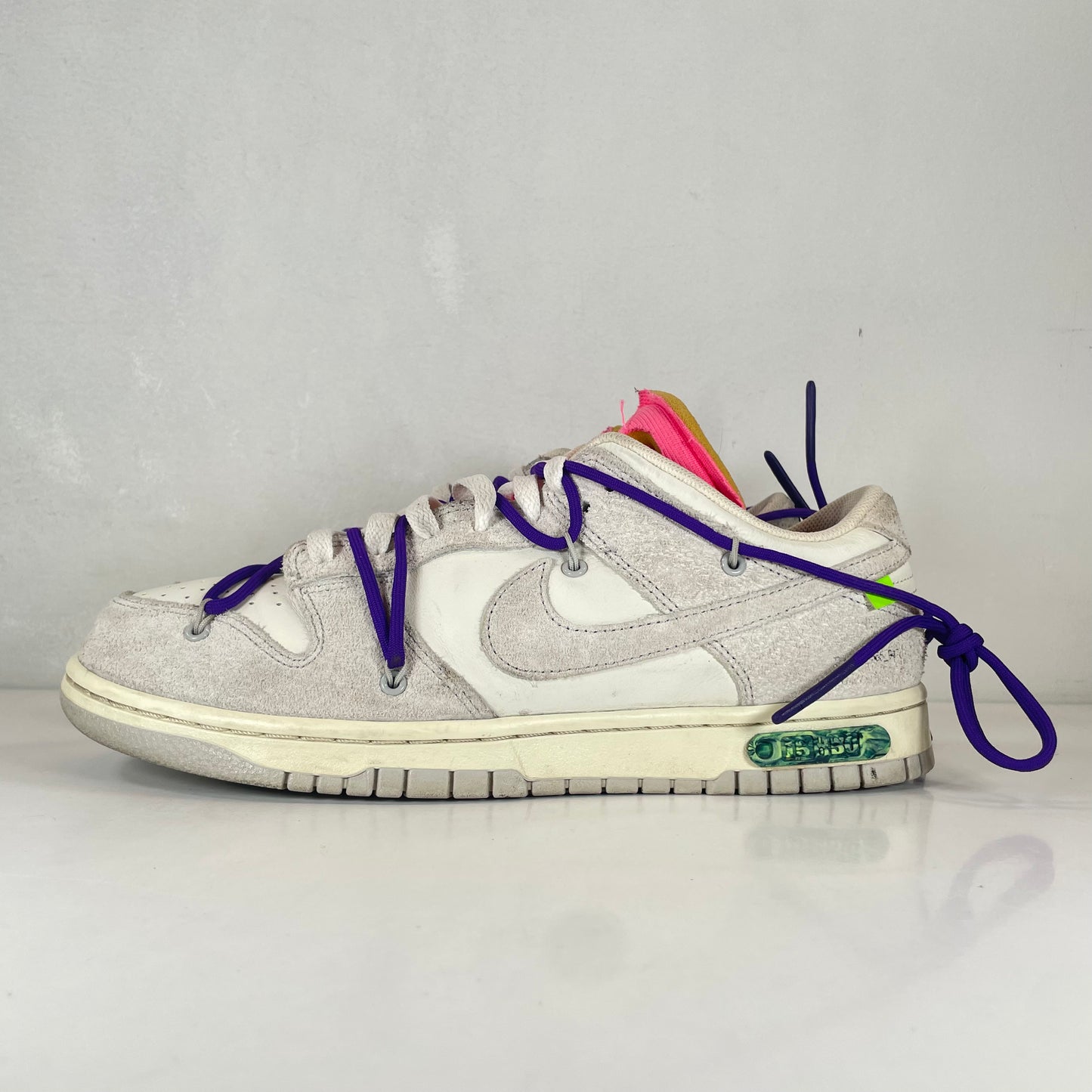 DJ0950 101 Nike Dunk Low Off-White Lot 15 [USED] - 10 M (Used)