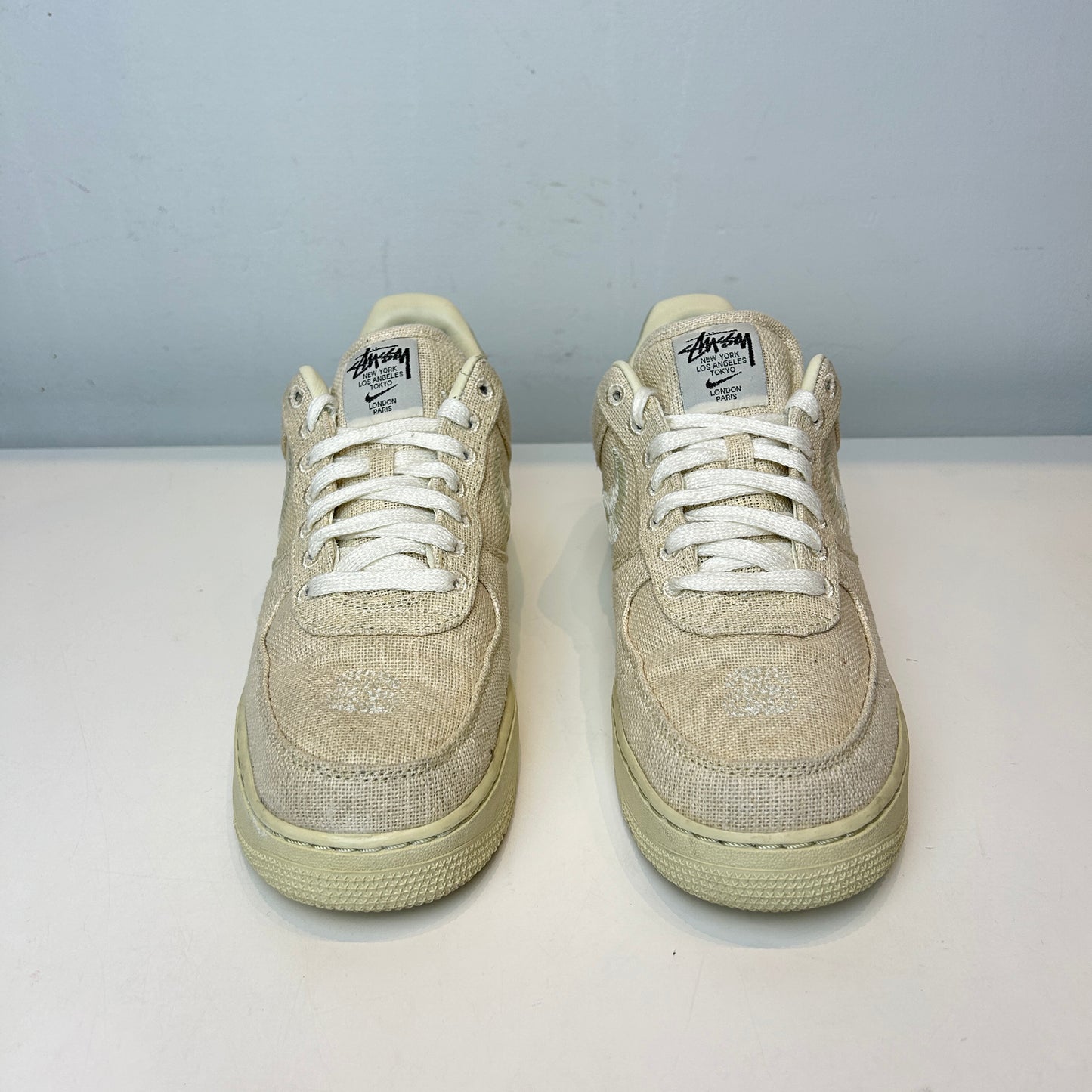 CZ9084 200 Nike Air Force 1 Low Stussy Fossil [USED] - 9.5 M (Used)