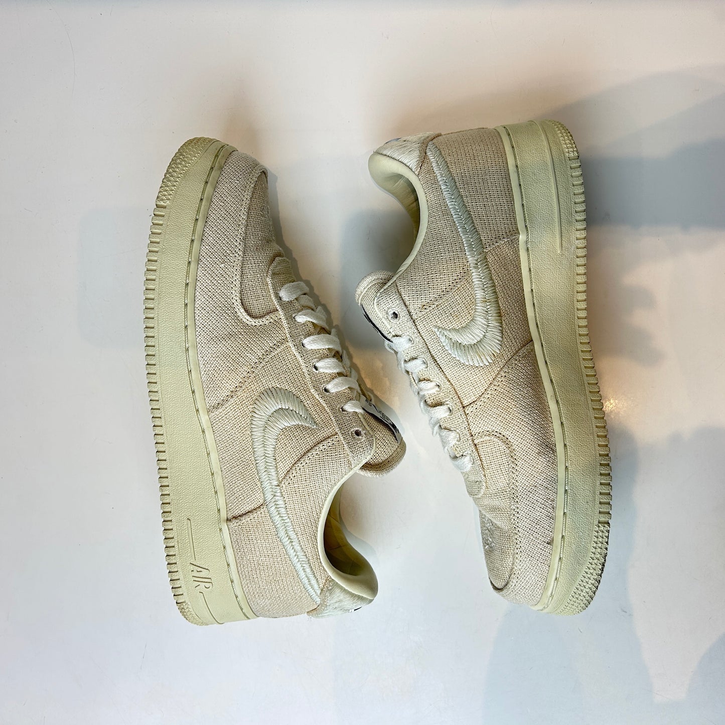 CZ9084 200 Nike Air Force 1 Low Stussy Fossil [USED] - 9.5 M (Used)