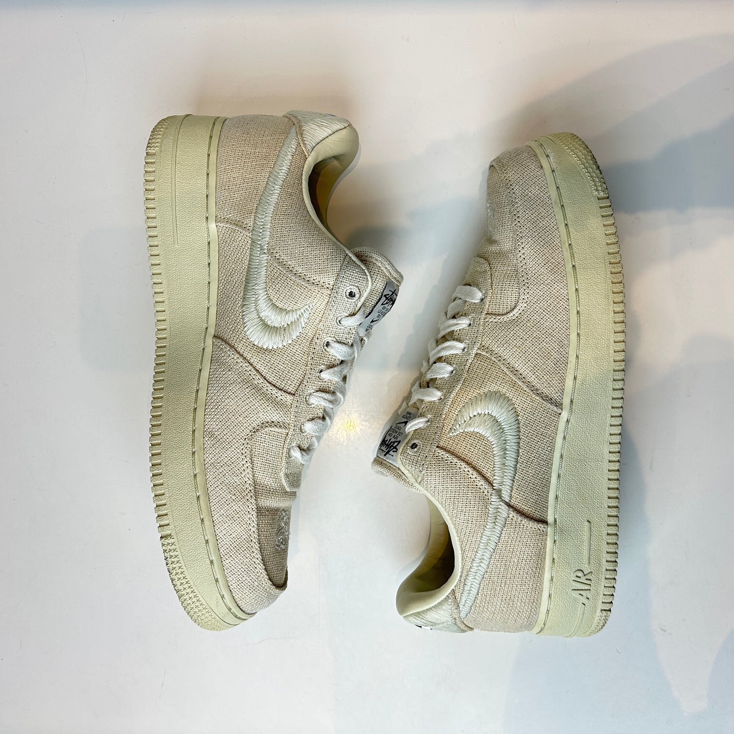 CZ9084 200 Nike Air Force 1 Low Stussy Fossil [USED] - 9.5 M (Used)