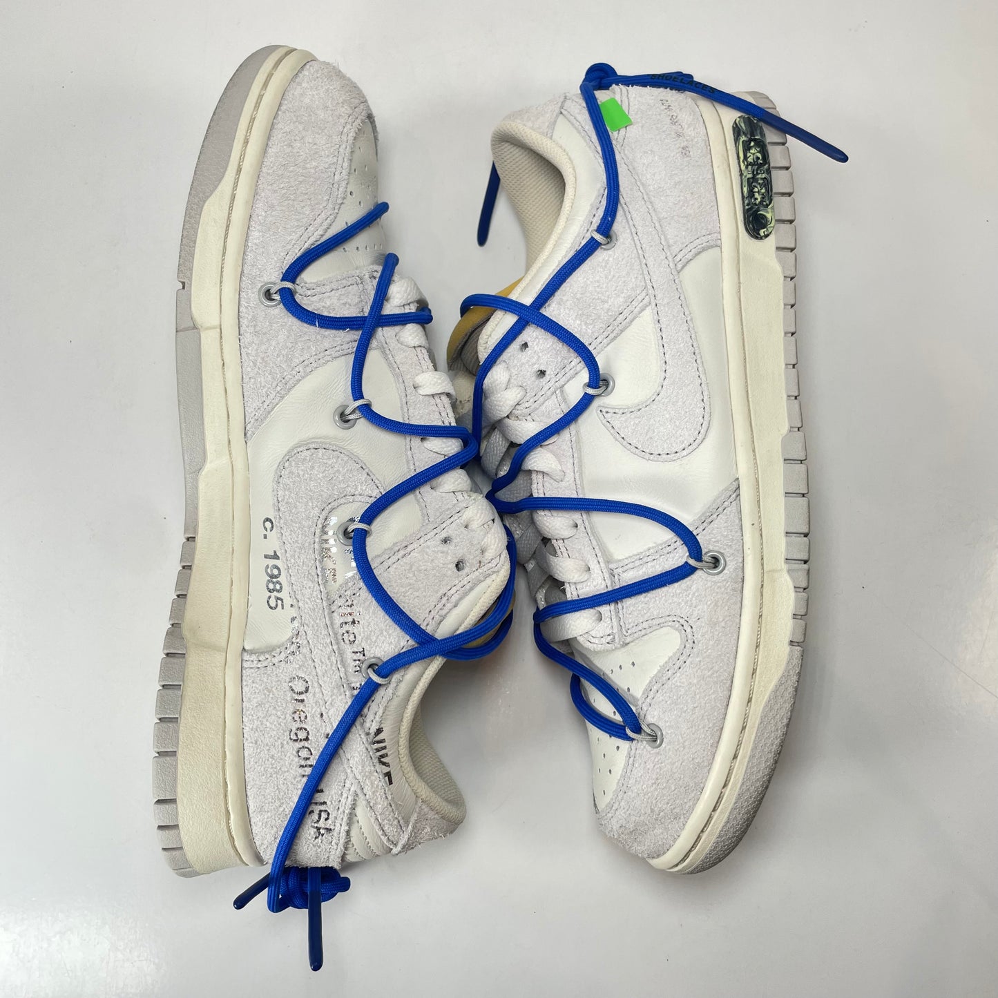 DJ0950 104 Nike Dunk Low Off-White Lot Lot 32 [USED] - 9.5 M (Used)