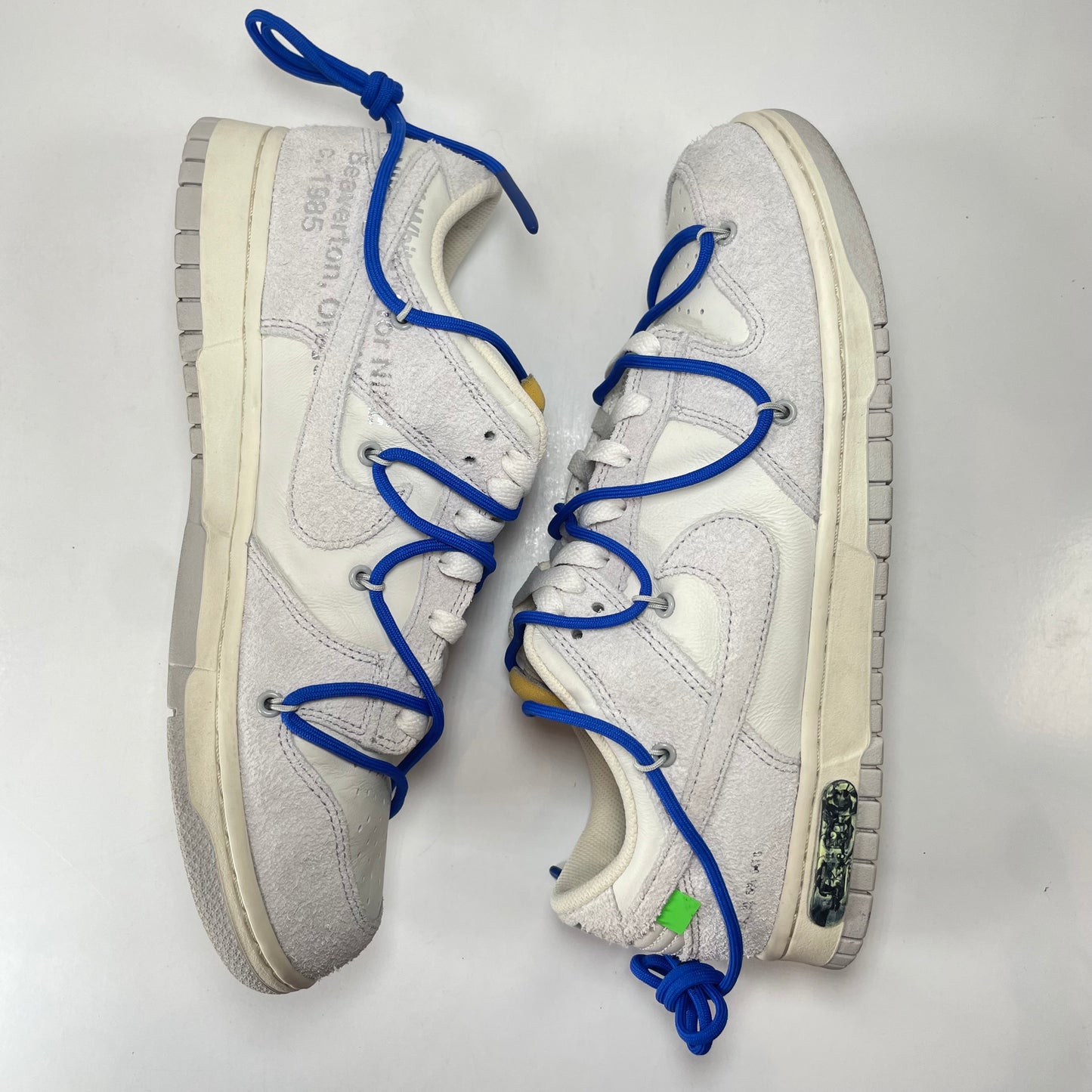 DJ0950 104 Nike Dunk Low Off-White Lot Lot 32 [USED] - 9.5 M (Used)