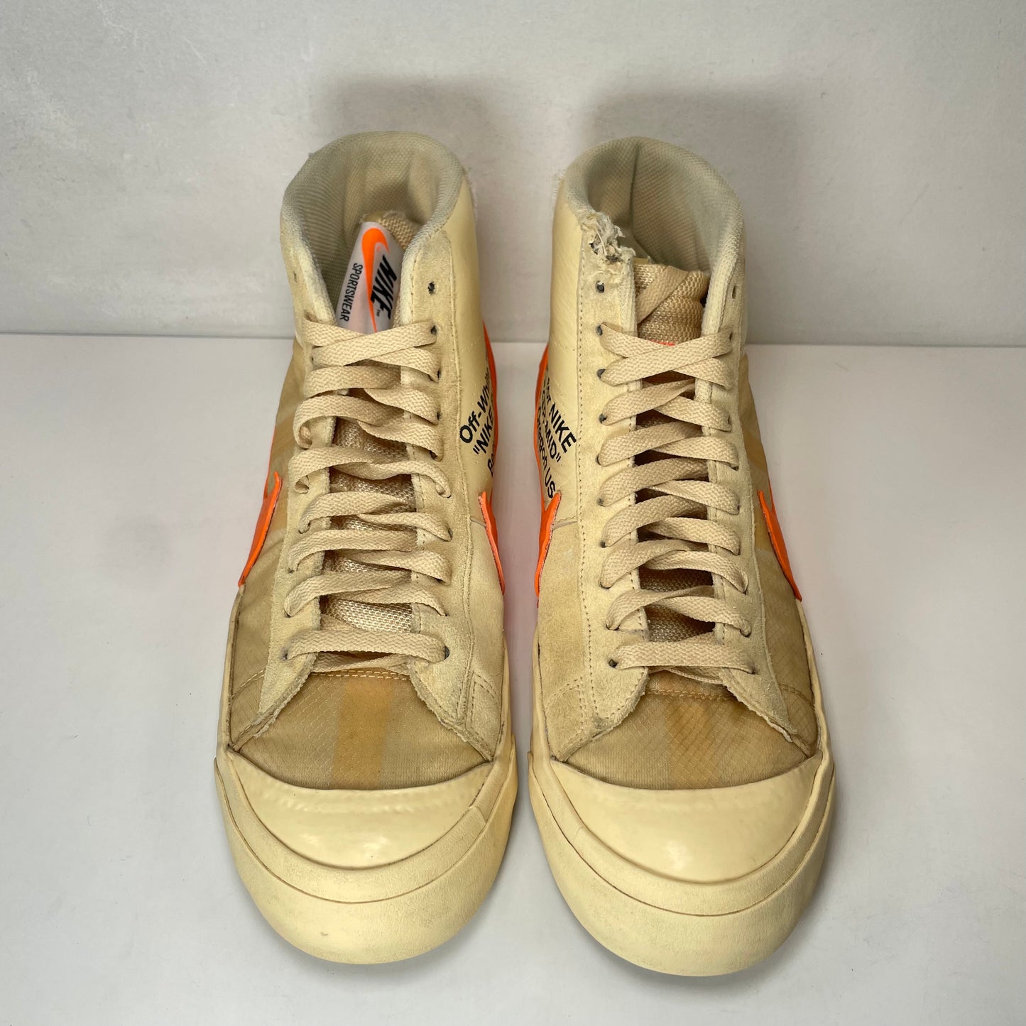 AA3832 700 Nike Blazer Off-White Orange [USED] - 10 M (Used) (No Box)