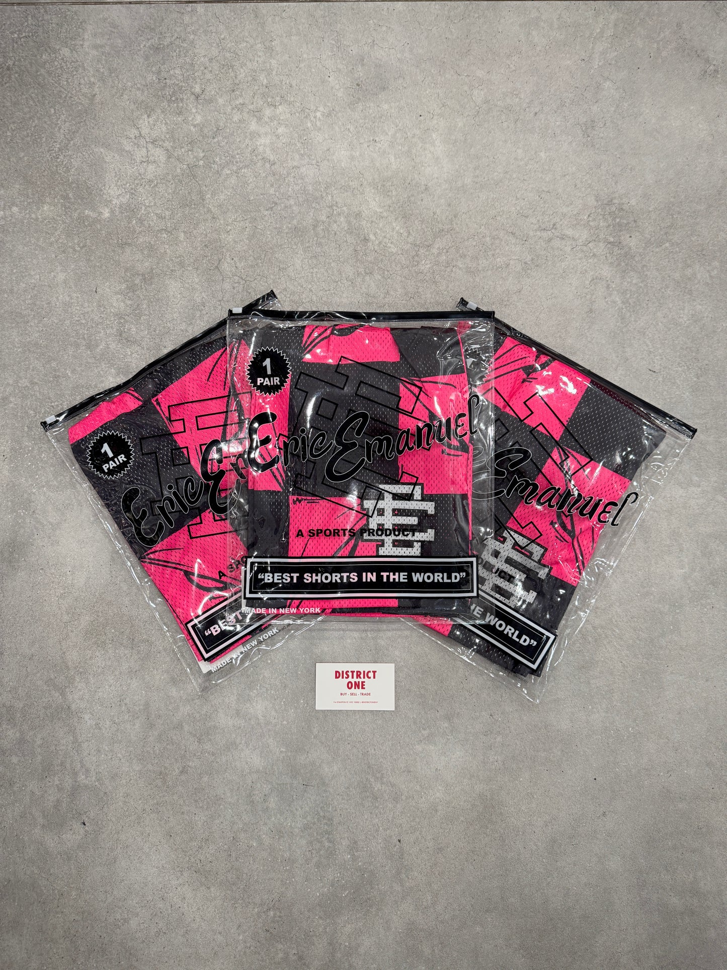 Eric Emanuel x Matty Boy EE Short Pink Silver (Friends & Family)