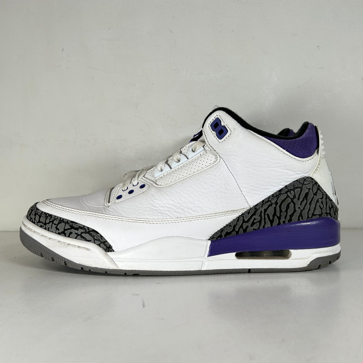 CT8532 105 Jordan 3 Retro Dark Iris [USED] - 10 M (Used) (No Box)