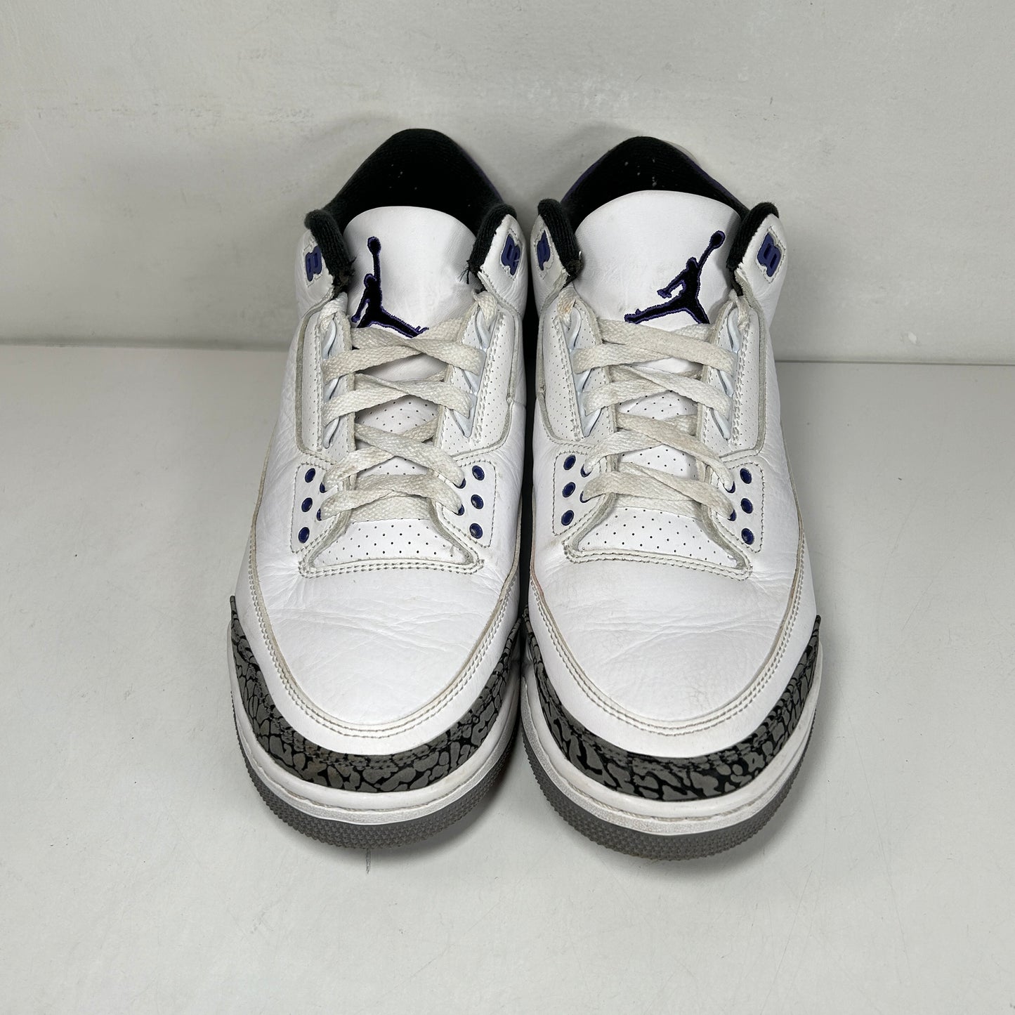 CT8532 105 Jordan 3 Retro Dark Iris [USED] - 10 M (Used) (No Box)