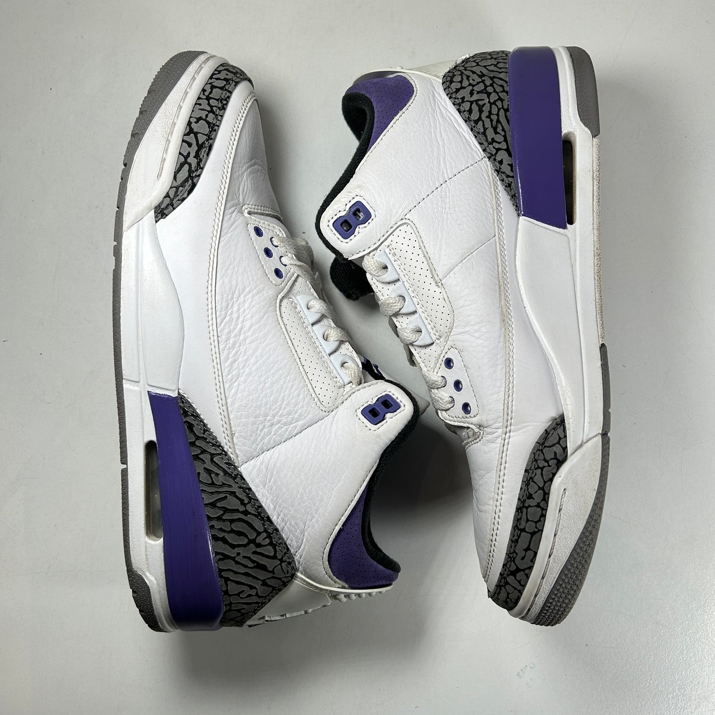 CT8532 105 Jordan 3 Retro Dark Iris [USED] - 10 M (Used) (No Box)