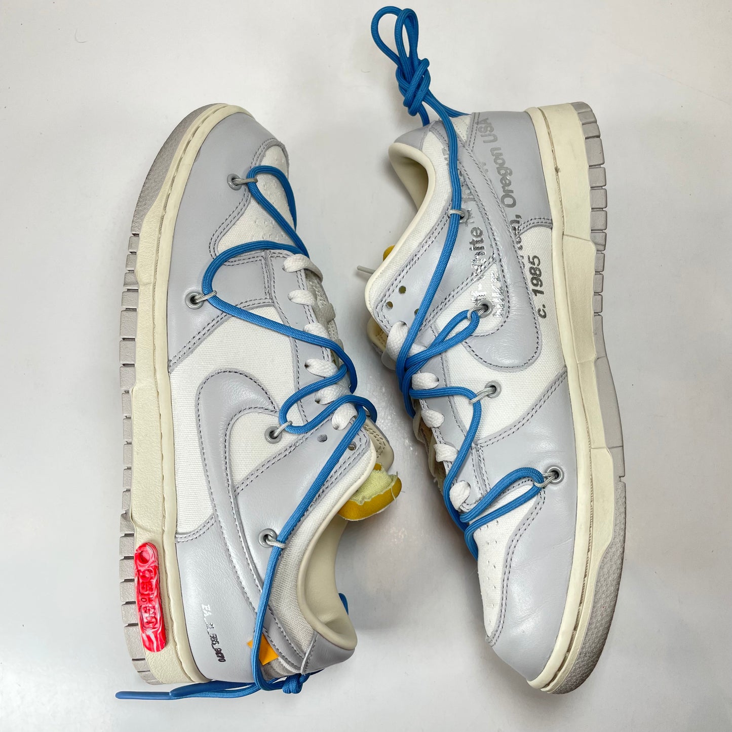 DM1602 113 Nike Dunk Low Off-White Lot 5 [USED] - 9.5 M (Used)