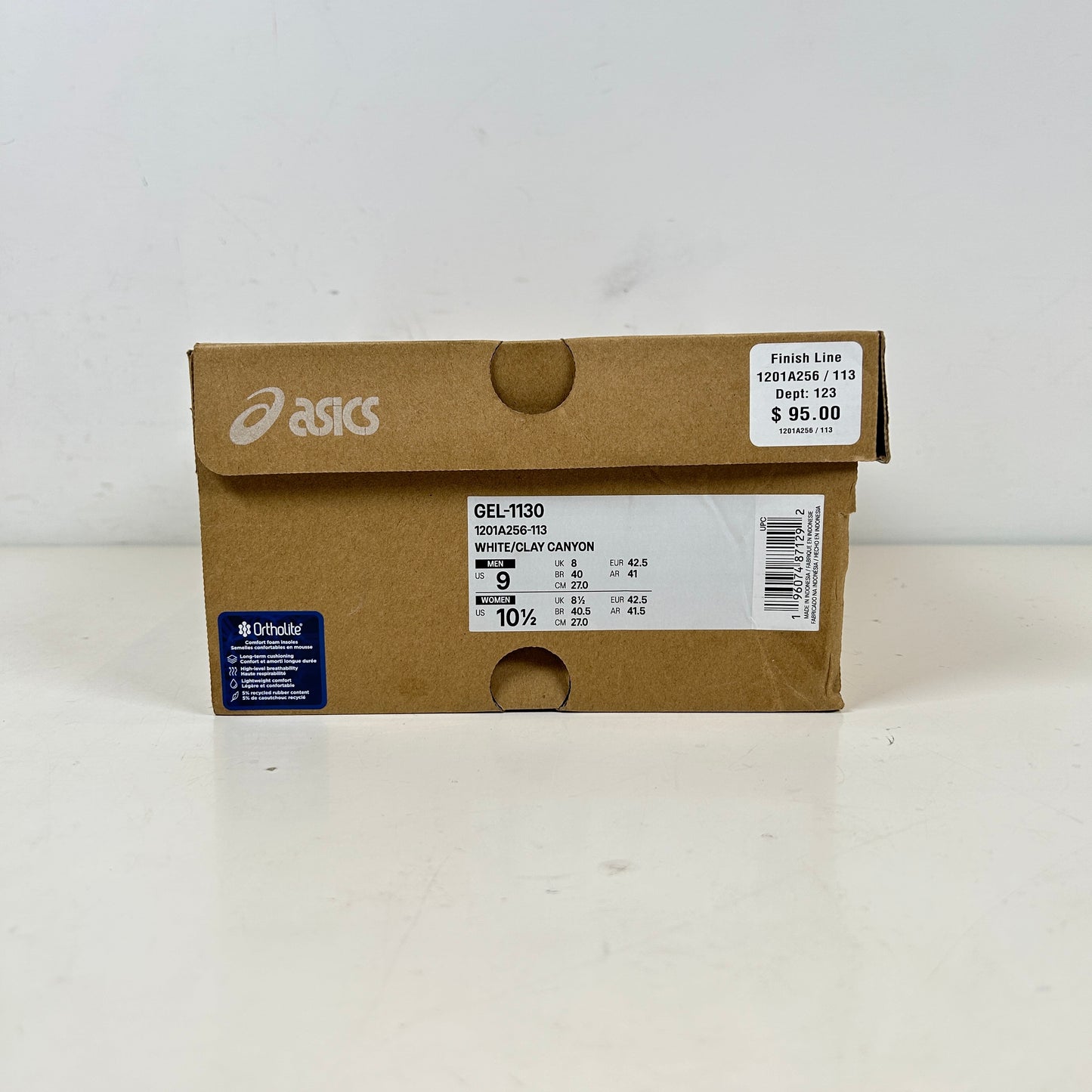 1201A256 113 ASICS Gel-1130 White Clay Canyon [USED] - 9 M (Used)