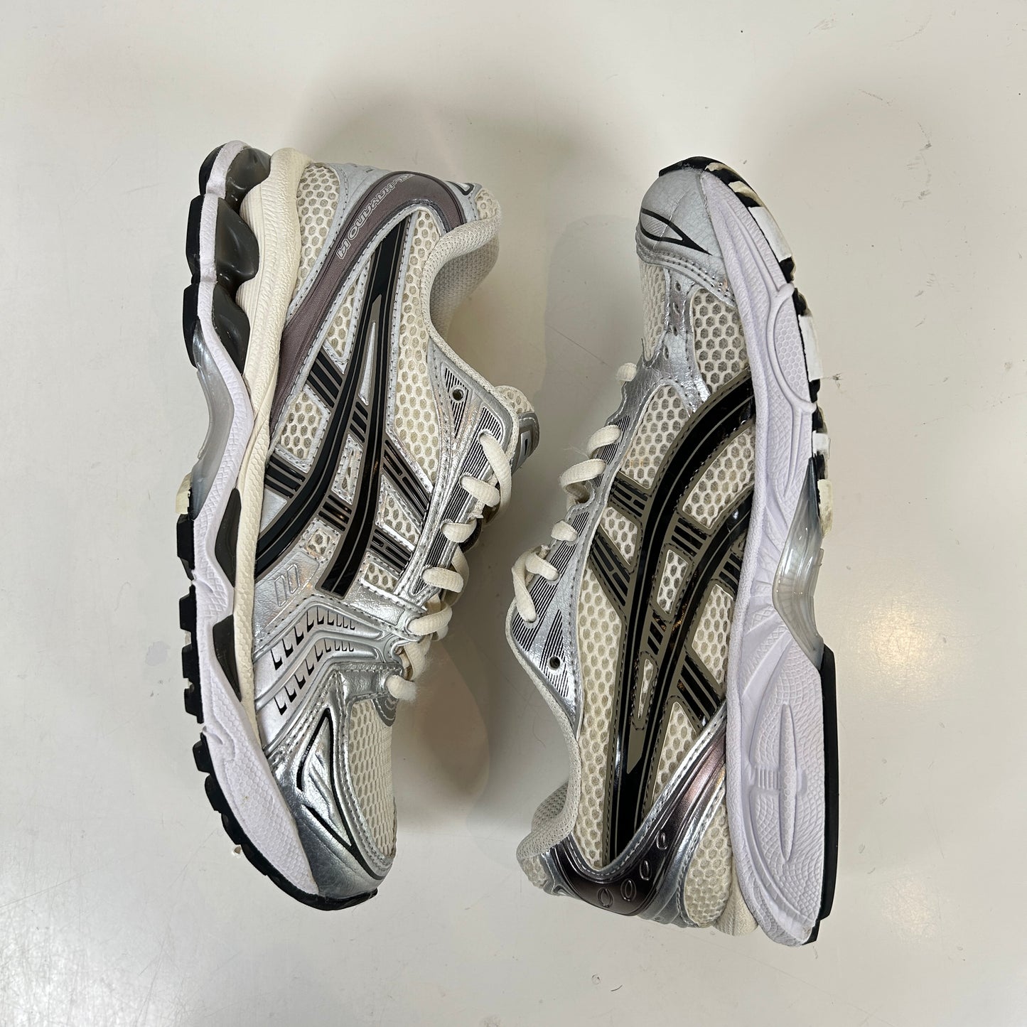 1201A019 108 ASICS Gel-Kayano 14 Cream Black Metallic Plum [USED] - 5 M (Used)