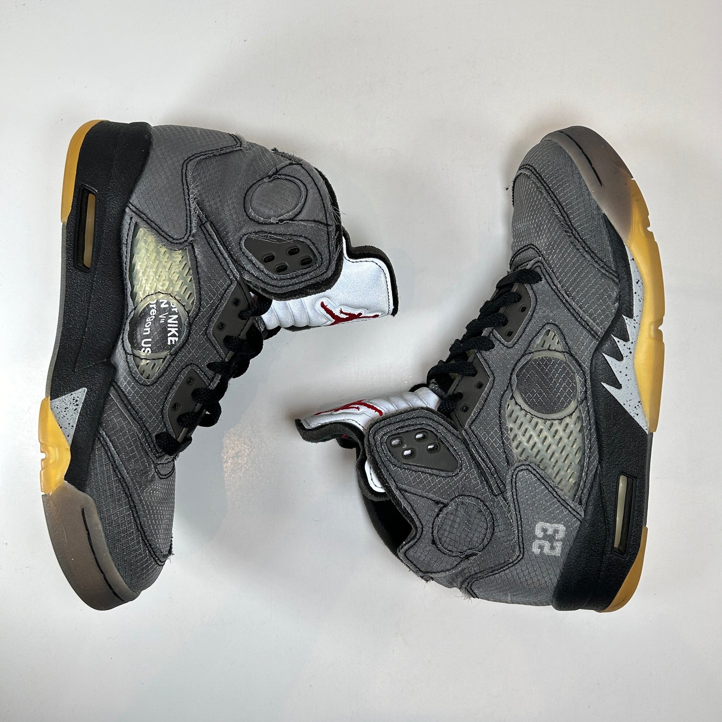 CT8480 001 Jordan 5 Off-White Black [USED] - 6 M (Used) (No Box)