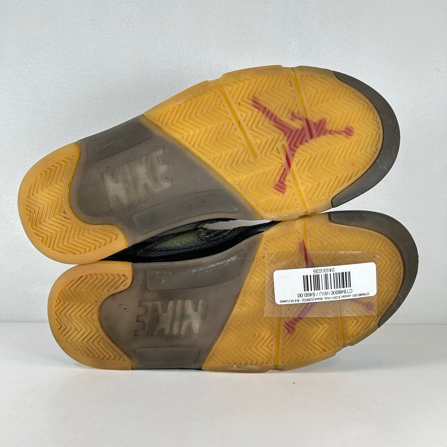 CT8480 001 Jordan 5 Off-White Black [USED] - 8.5 M (Used)