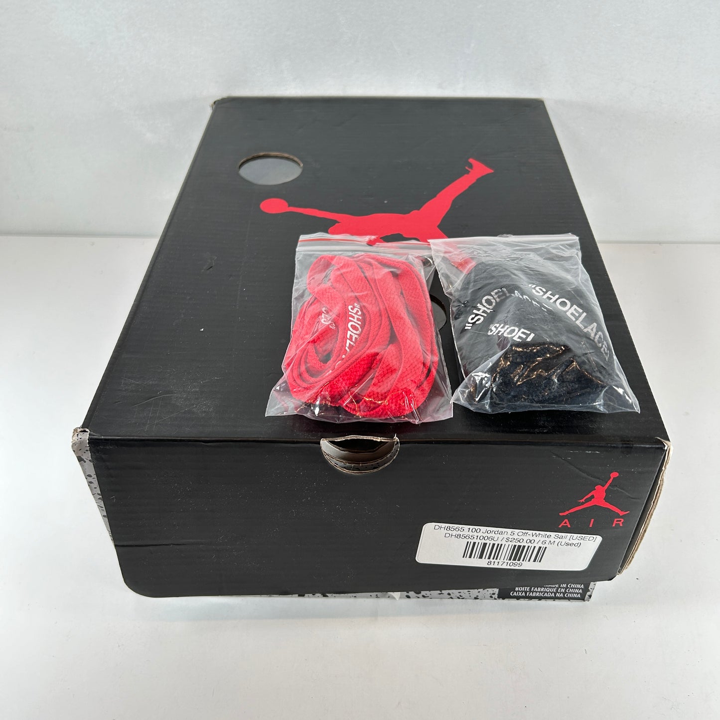 DH8565 100 Jordan 5 Off-White Sail [USED] - 6 M (Used)