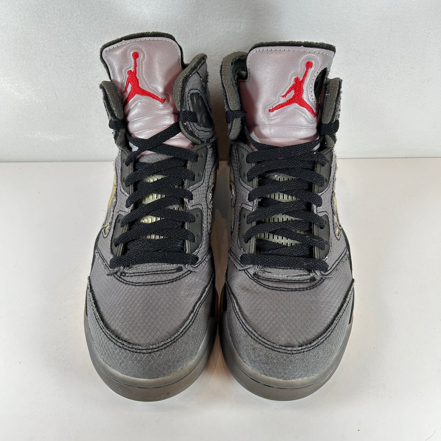 CT8480 001 Jordan 5 Off-White Black [USED] - 9 M (Used)