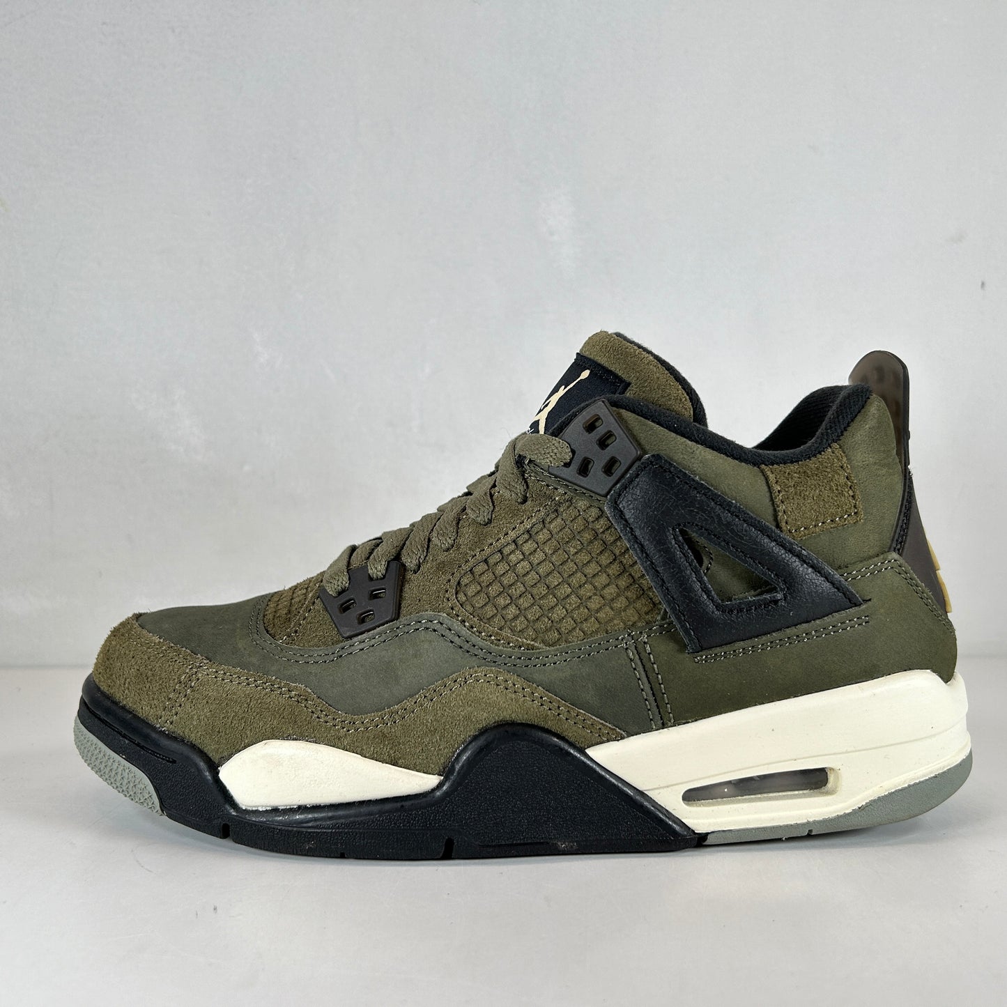 FB9928 200 Jordan 4 Retro SE Craft Medium Olive (GS) [USED] - 7 Y (Used)