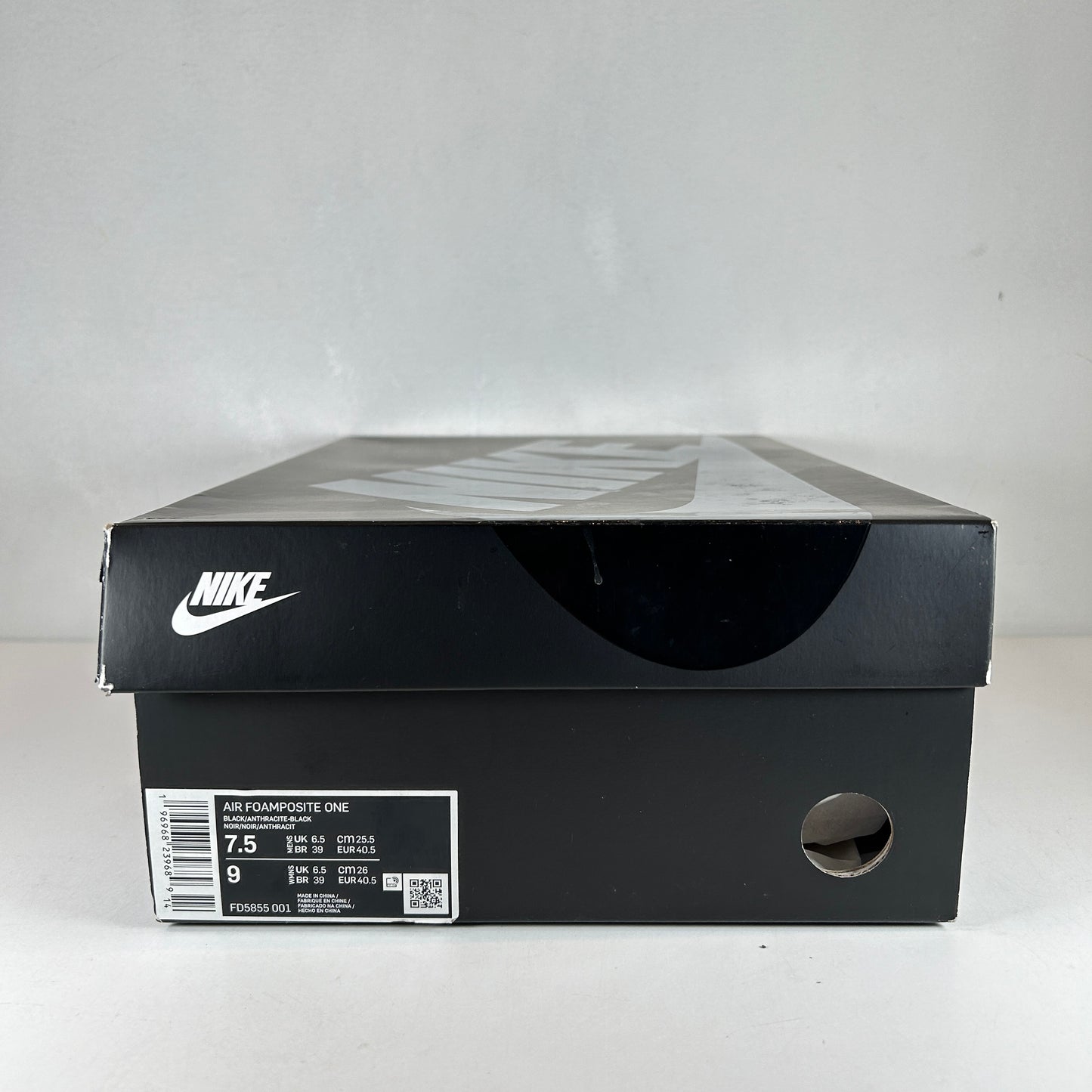 FD5855 001 Nike Air Foamposite One Anthracite (2023) [USED] - 7.5 M (Used)