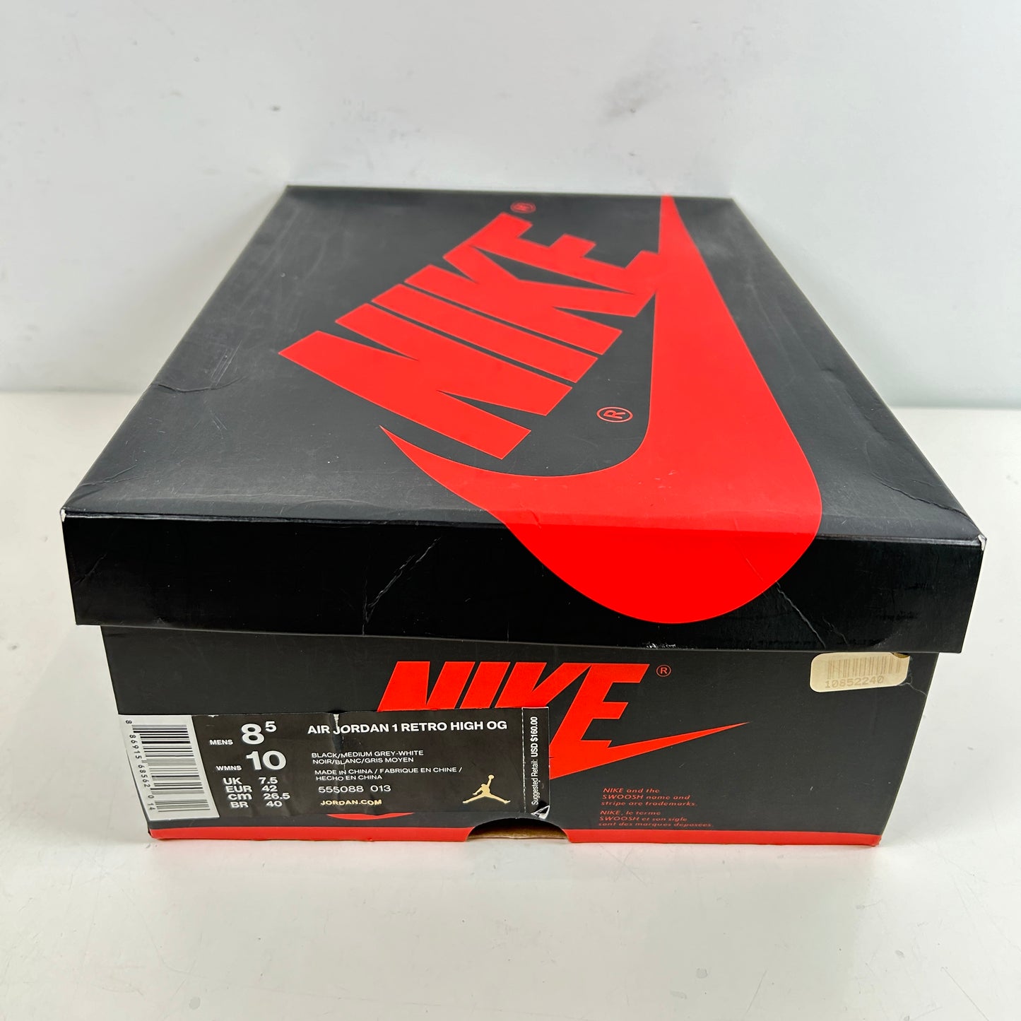 555088 013 Jordan 1 Shadow (2018) [USED] - 8.5 M (Used)