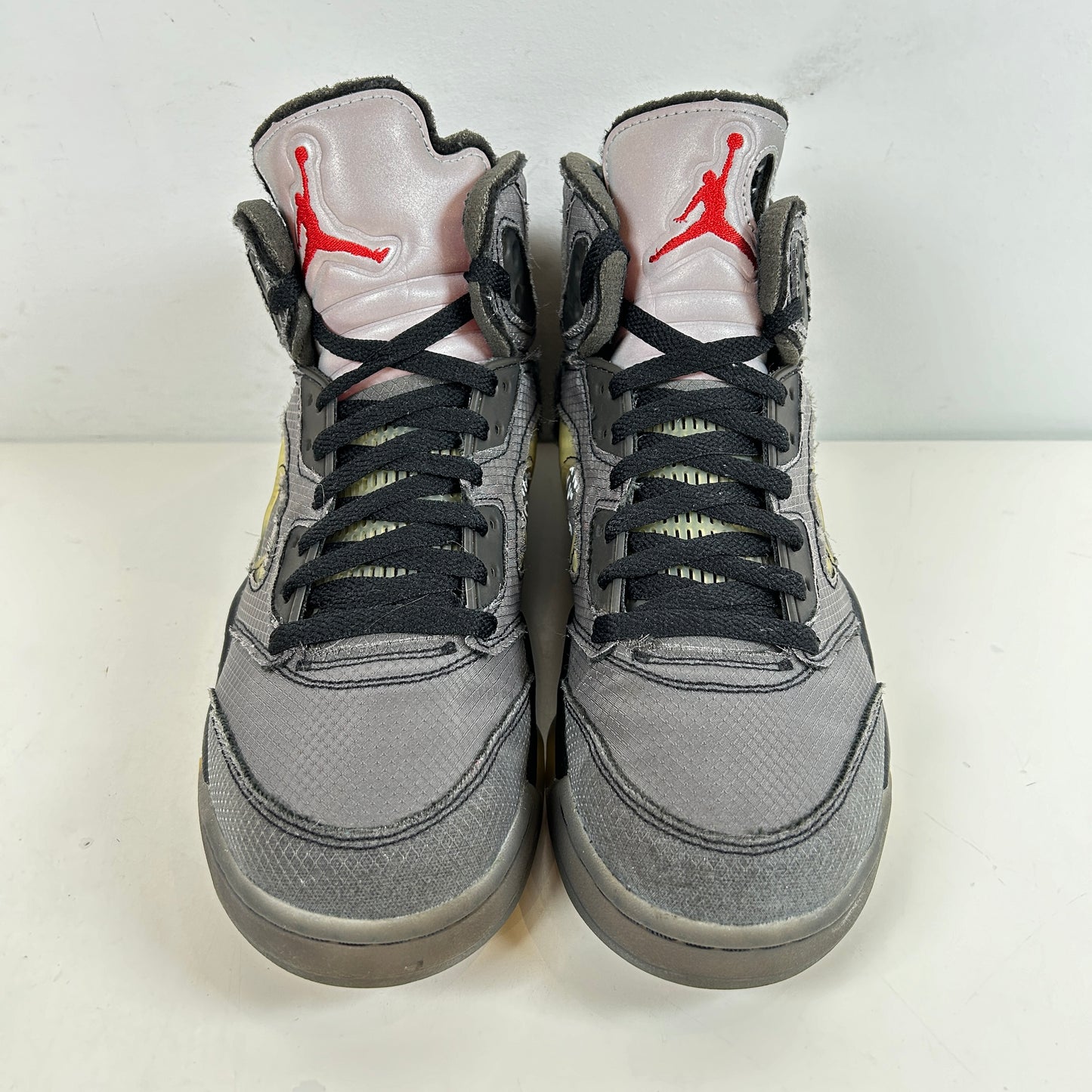 CT8480 001 Jordan 5 Off-White Black [USED] - 9 M (Used)
