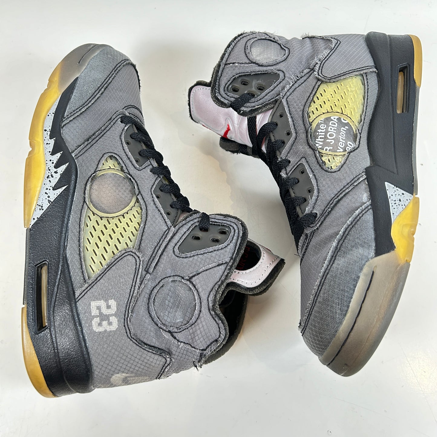 CT8480 001 Jordan 5 Off-White Black [USED] - 9 M (Used)