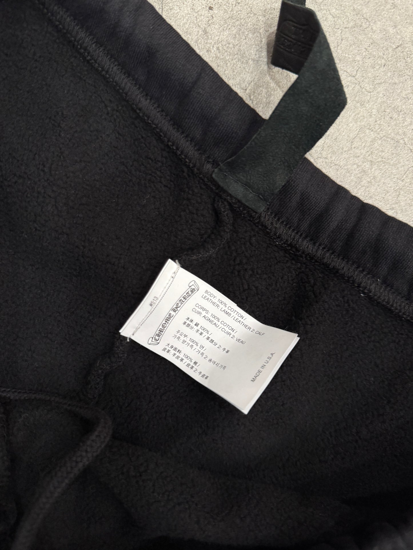 Chrome Hearts Cross Patch Sweatpants Black